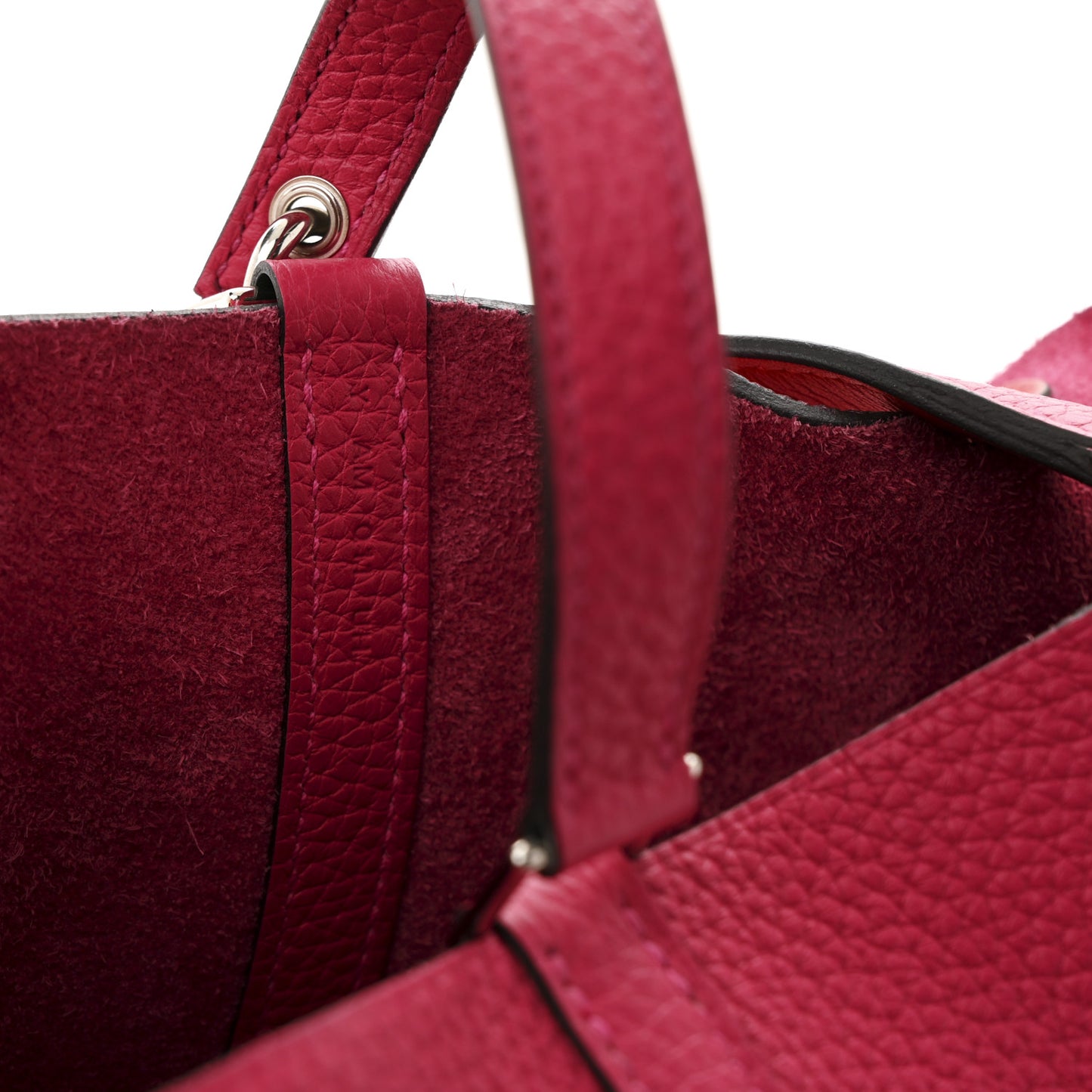 Taurillon Clemence Swift Eclat Picotin Lock 22 MM Rose Mexico Rouge De Coeur