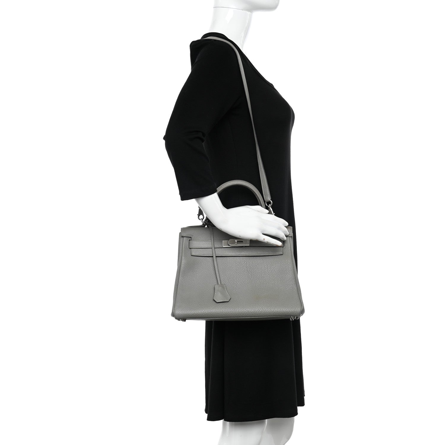 Hermes Togo Kelly Retourne 28 Gris Mouette 2 of 16