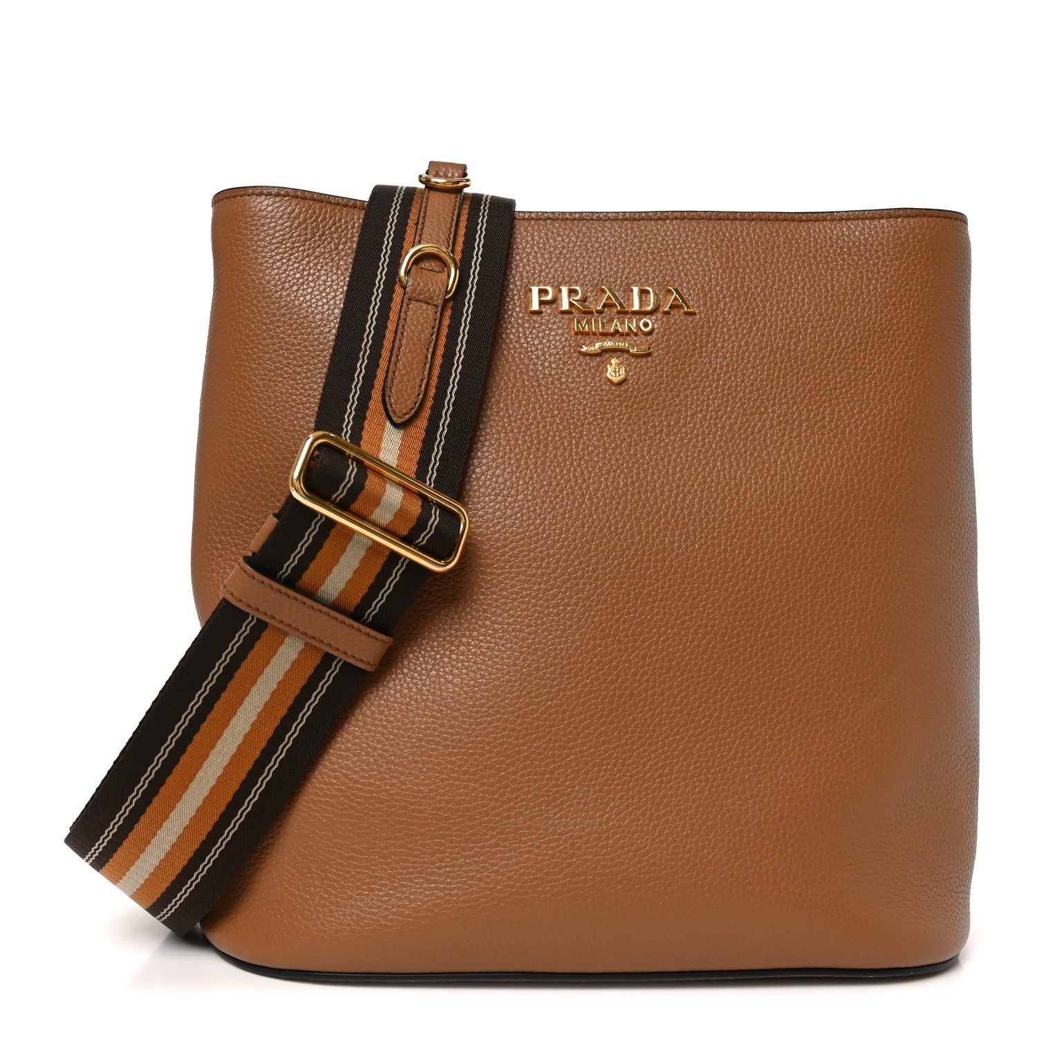 Prada Vitello Phenix Logo Hobo Caramel 1878163 – FASHIONPHILE