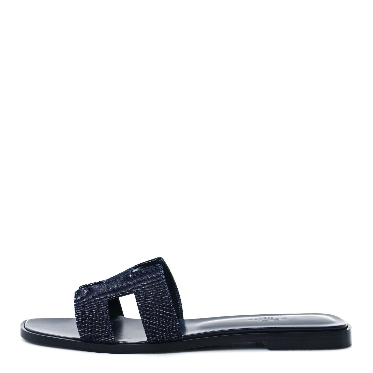Denim Canvas Oran Sandals 38.5 Bleu Brut