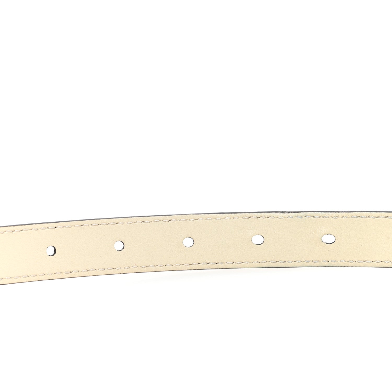 Gucci Calfskin Double G 20mm Belt 110 44 Mystic White 4 of 5