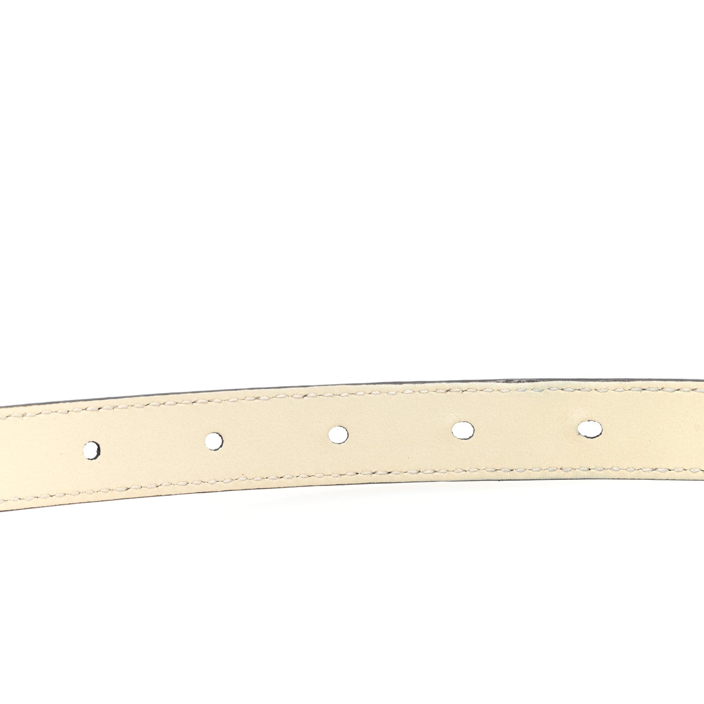 Calfskin Double G 20mm Belt 110 44 Mystic White