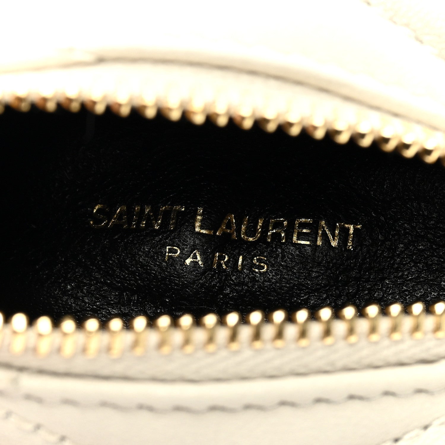 Saint Laurent Lambskin Quilted Berlingo Bag Charm Crema Soft 6 of 6