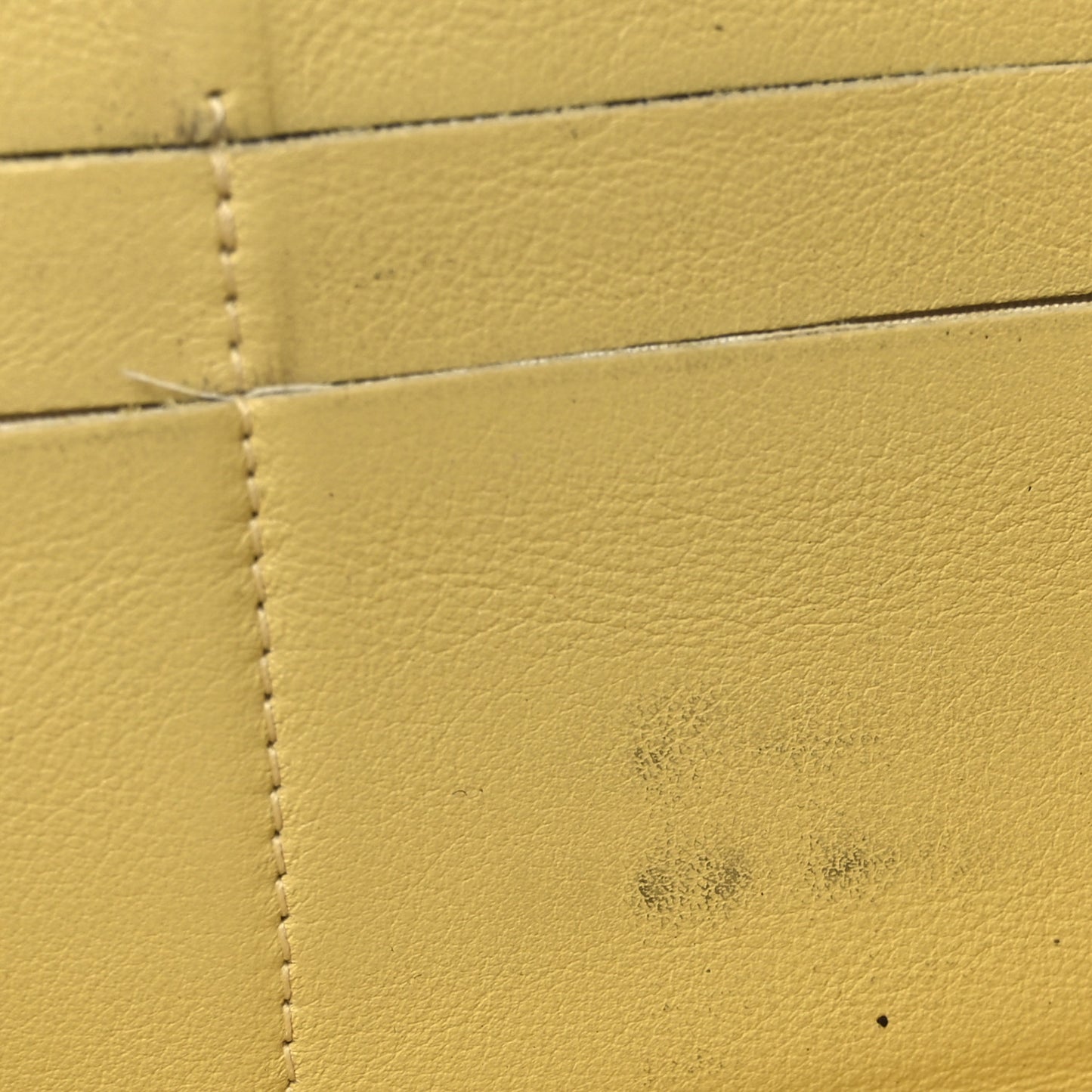 Patent Large Gusset CC Zip Wallet Yellow