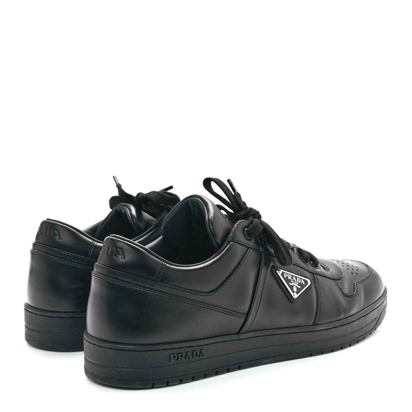 Vitello Rois Metal Triangle Logo Mens Downtown Low Top Sneakers 11 Black