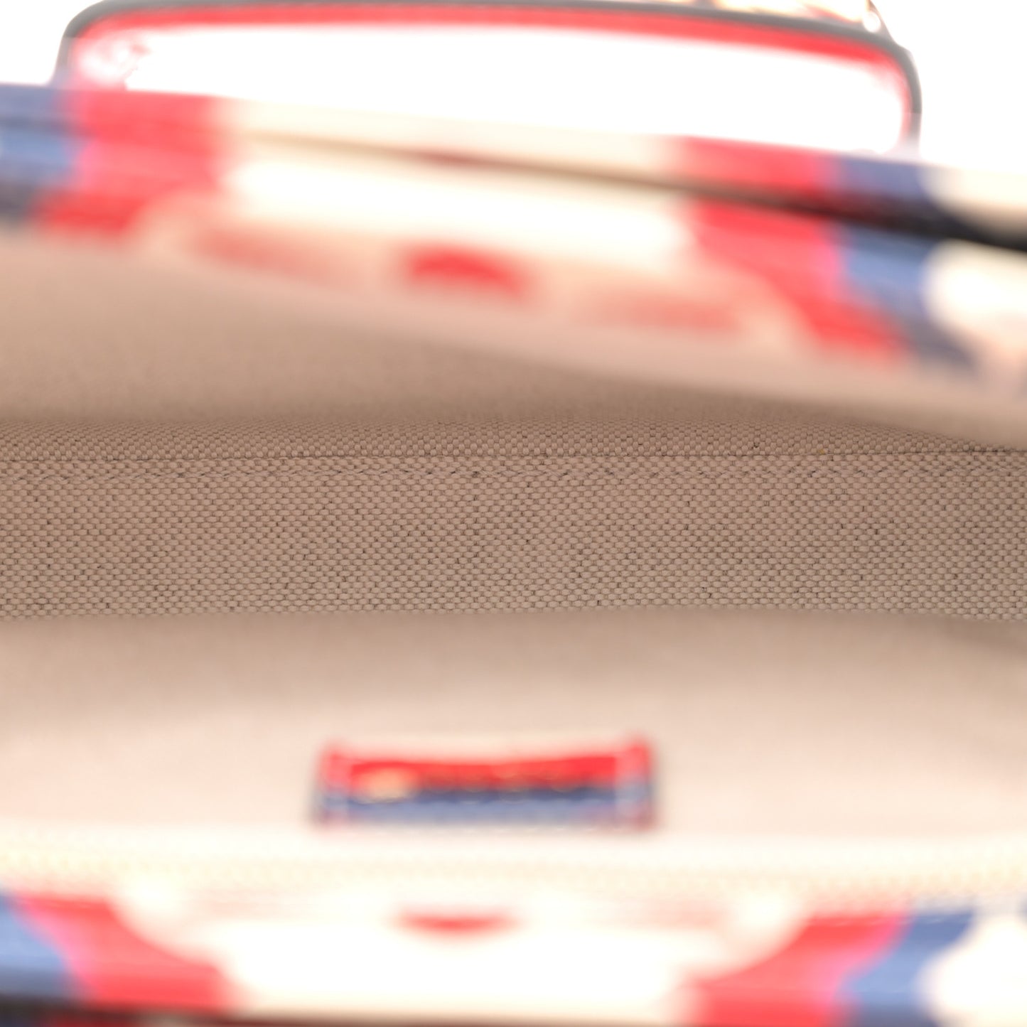 X ADIDAS Shangai Calfskin Web Trefoil Interlocking G Small Horsebit 1955 Shoulder Bag Red White Blue