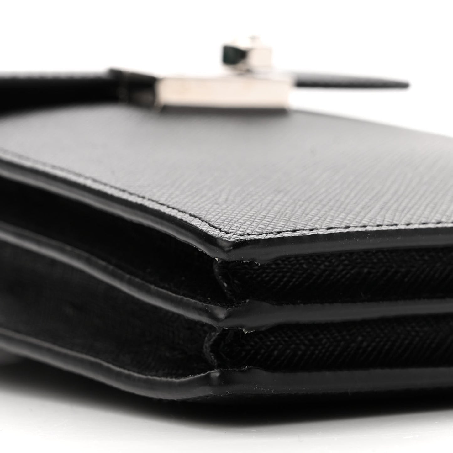 Saffiano Lock Bag Black