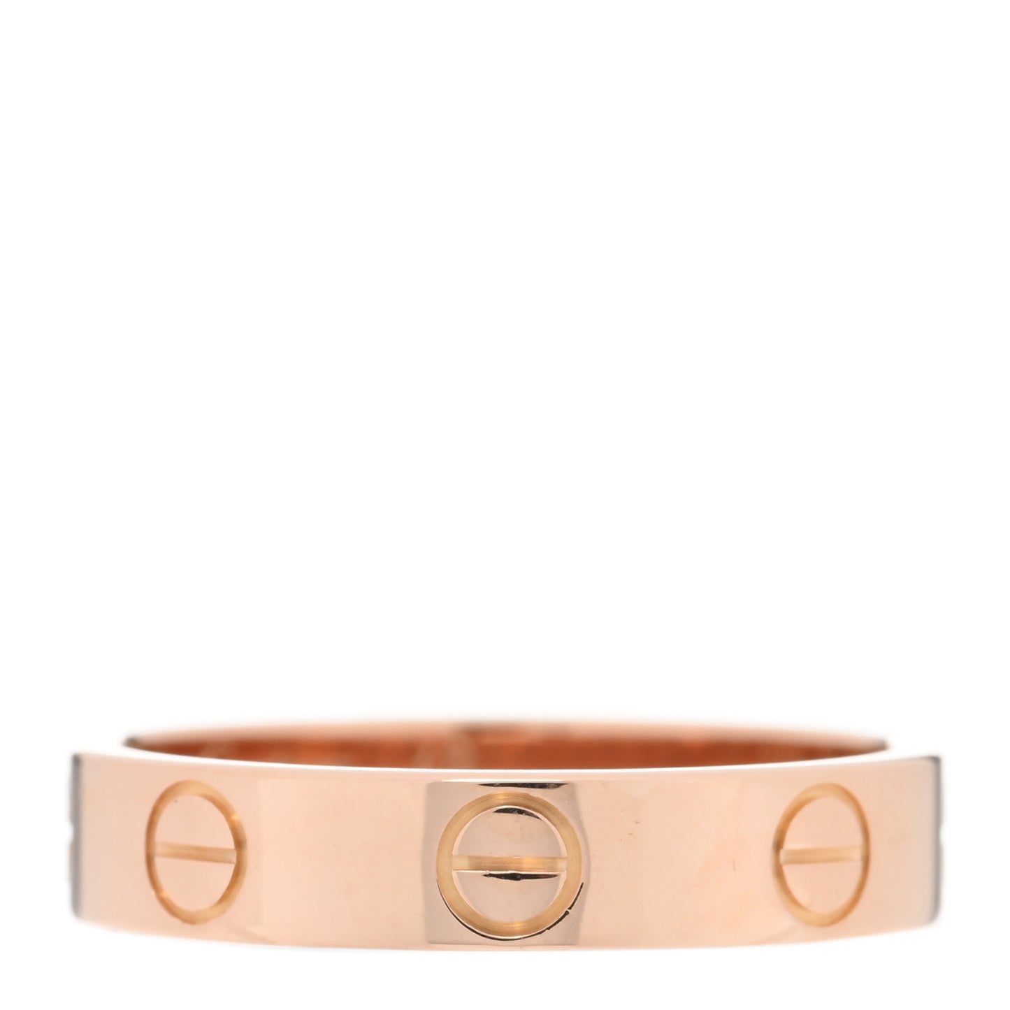 18K Pink Gold 3.5mm LOVE Wedding Band Ring 49 5