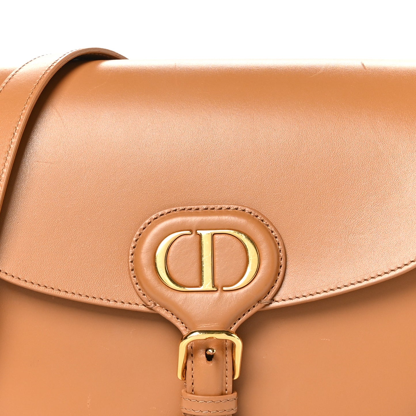 Box Calfskin Medium Bobby Flap Camel
