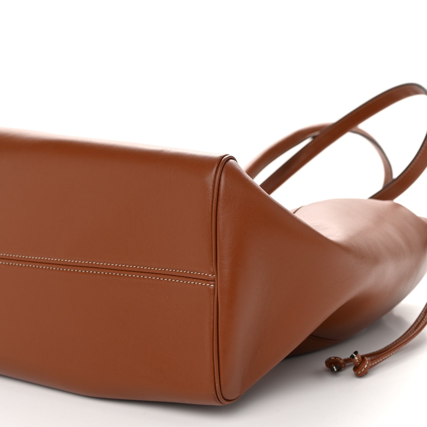 Smooth Calfskin Cuir Triomphe Cabas Drawstring Tan