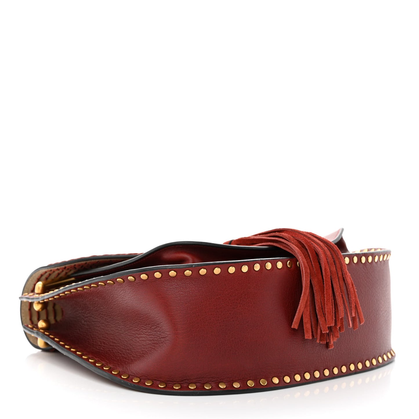 Calfskin Braided Small Hudson Shoulder Bag Sienna Red