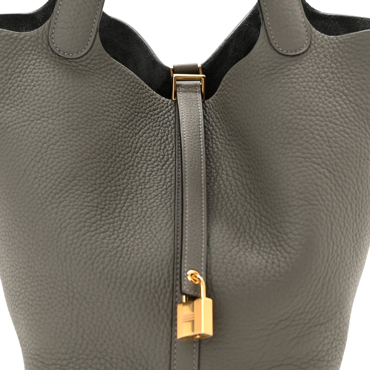 Taurillon Clemence Picotin Lock 22 MM Gris Meyer
