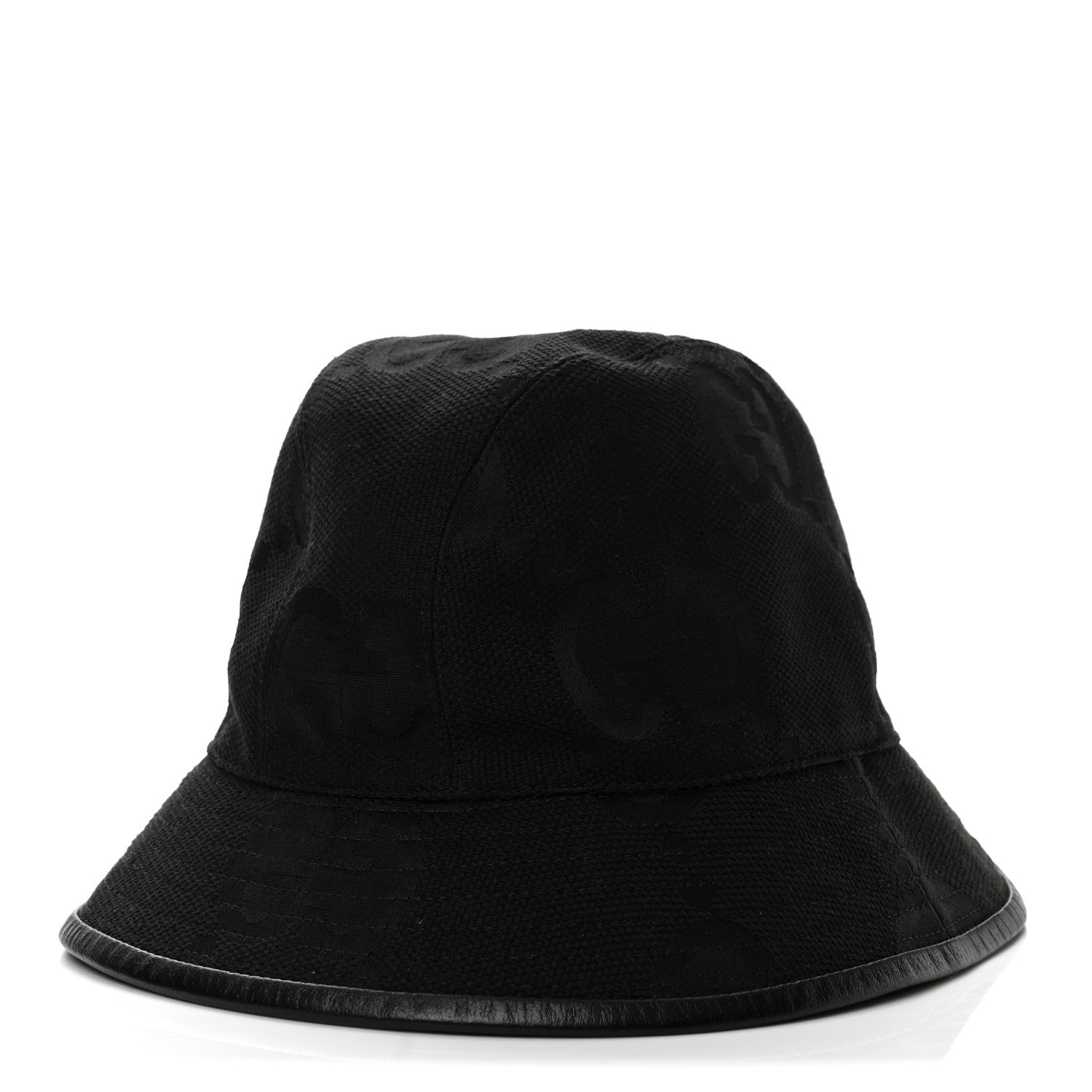 Gucci Monogram Jumbo GG Bucket Hat M Black 1981580 – FASHIONPHILE