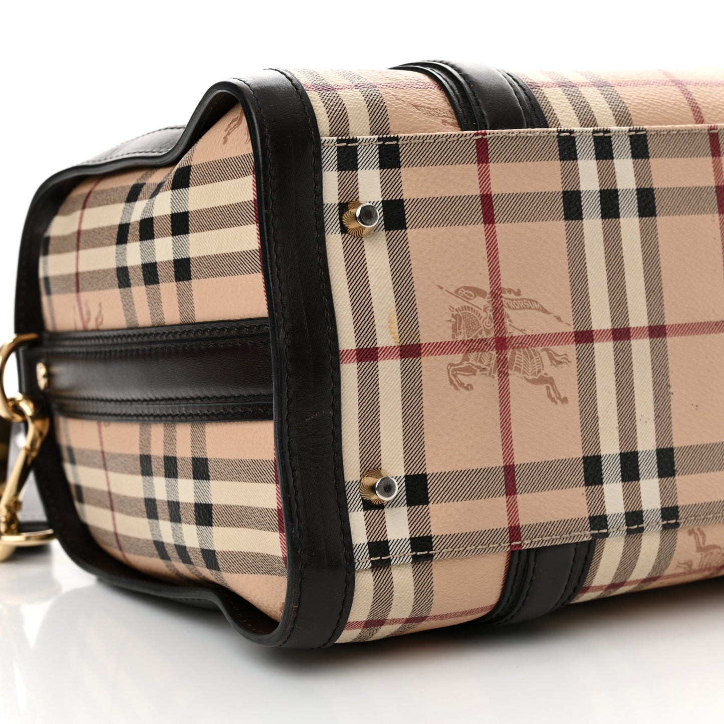 Haymarket Check Medium Alchester Bowling Bag Chocolate