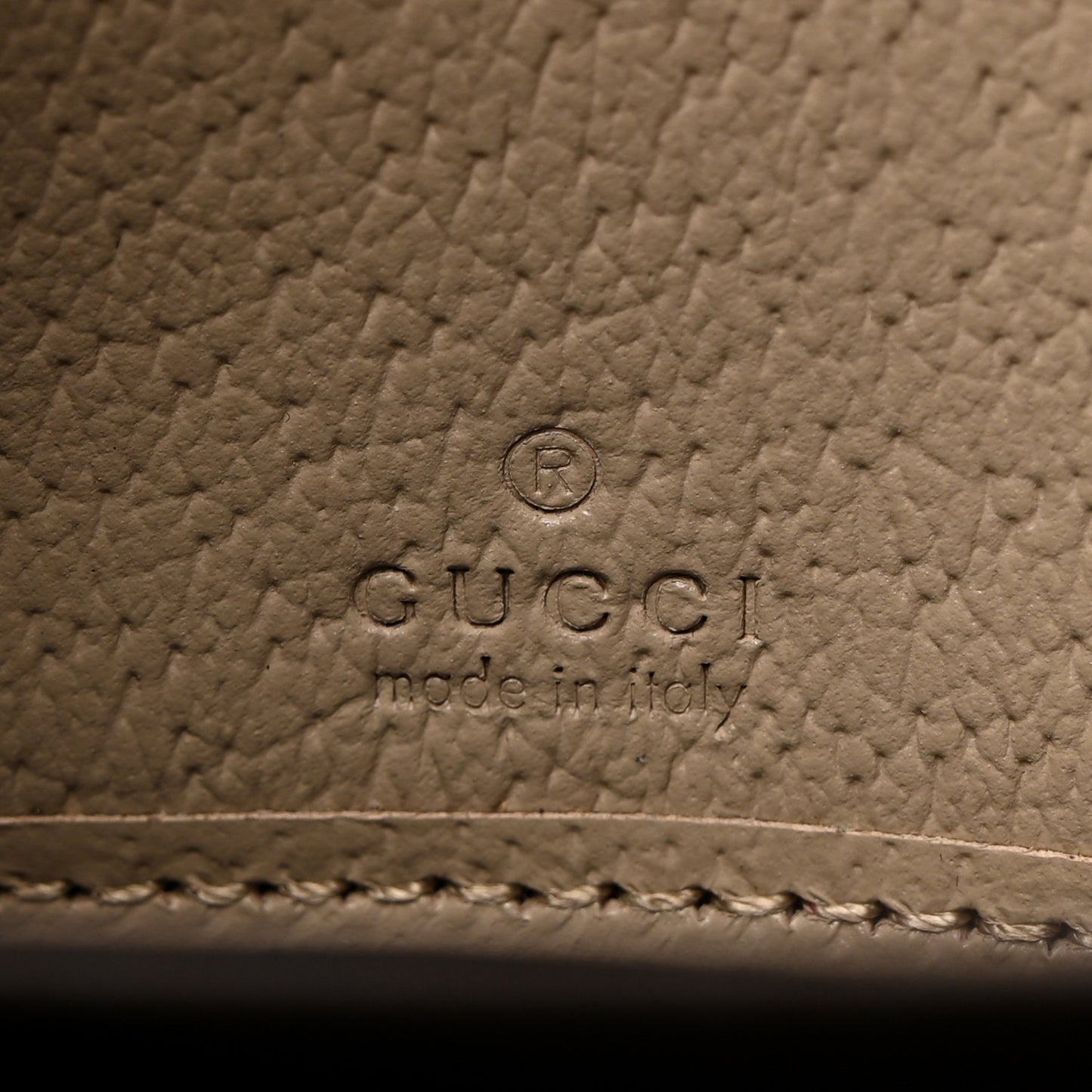 GG Supreme Monogram Textured Dollar Calfskin Web Ophidia Zip Around Wallet Beige Mystic White Oatmeal