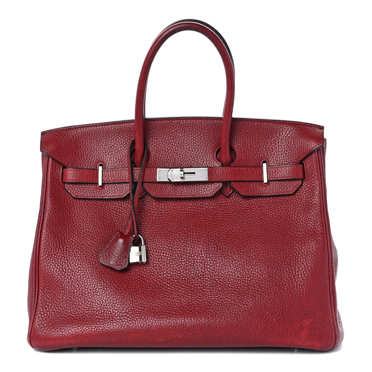 Hermes Taurillon Clemence BIRKIN 35 Rouge H 1 of 18