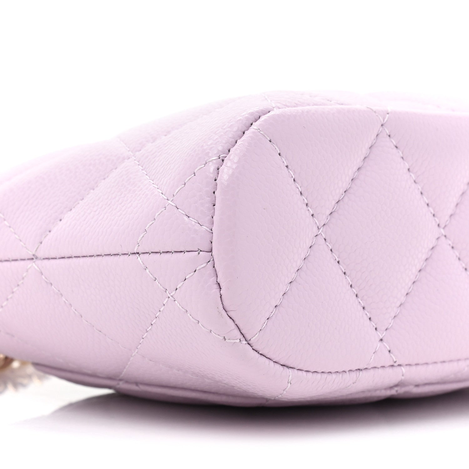 Chanel Caviar Quilted Clutch with Chain Light Purple 9 of 9