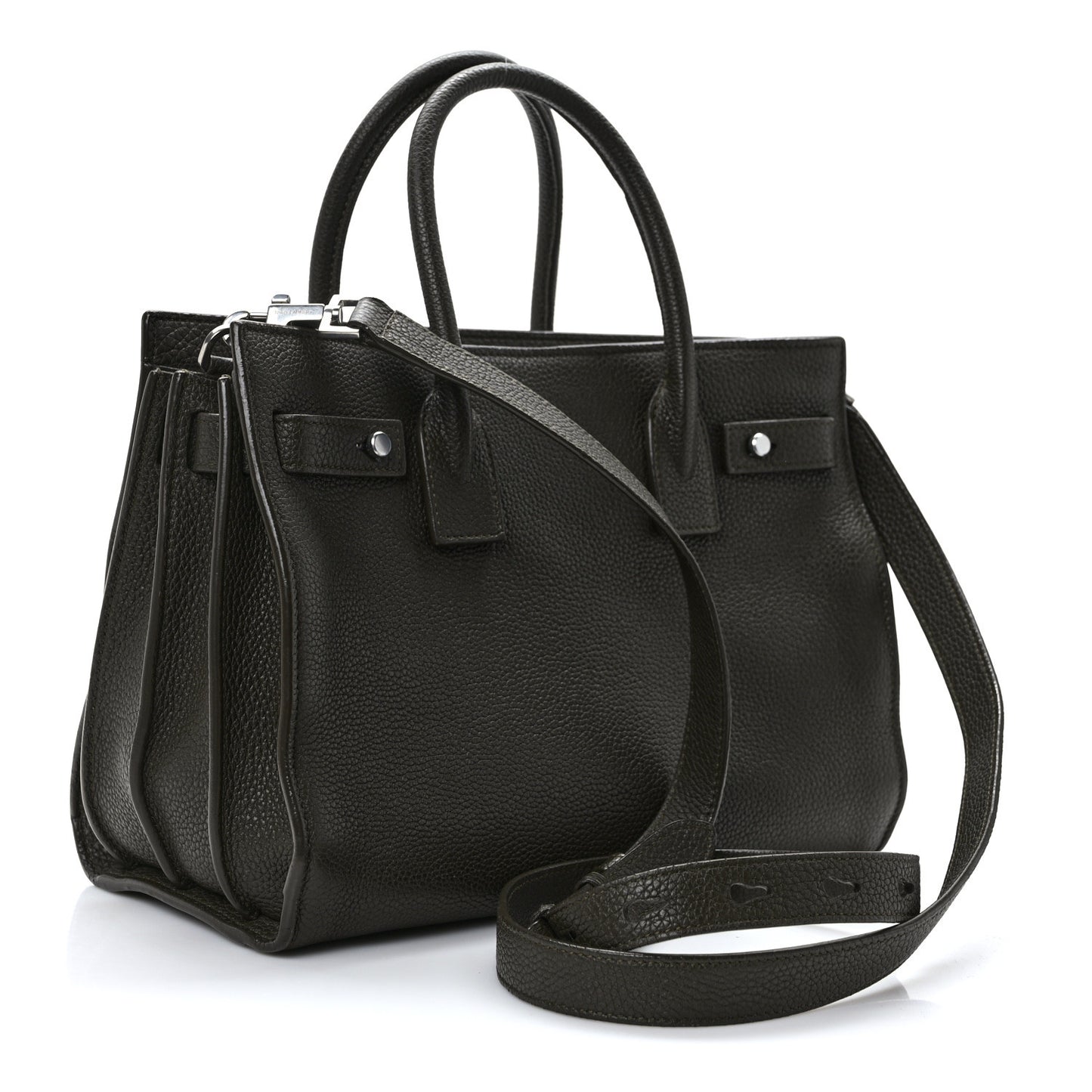 Grained Calfskin Baby Sac De Jour Souple Earth