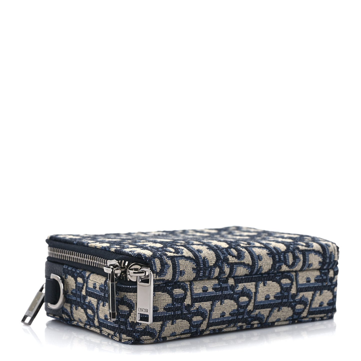 Oblique Pouch Beige Black