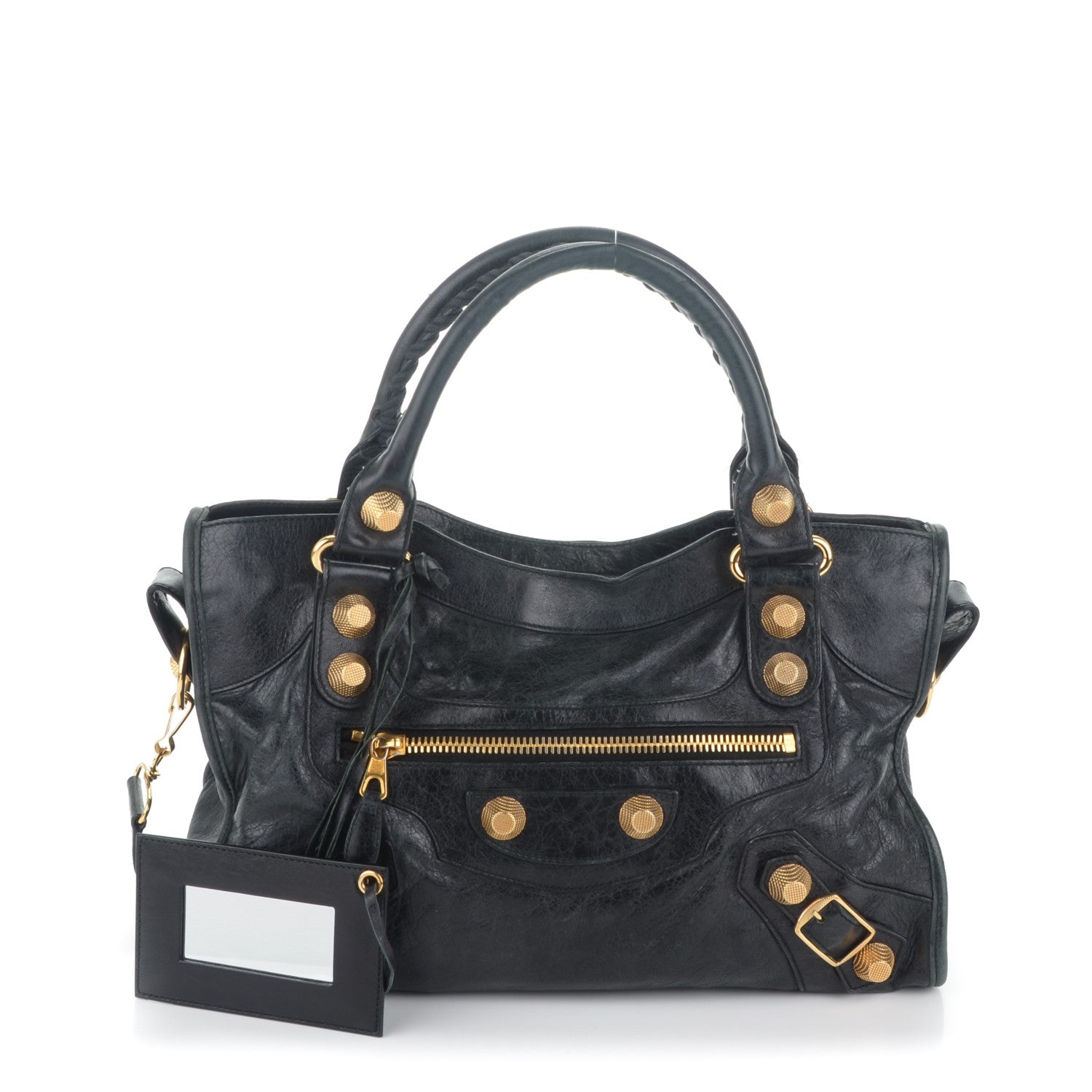 Balenciaga Agneau Giant 21 Gold Hardware City Black 167967