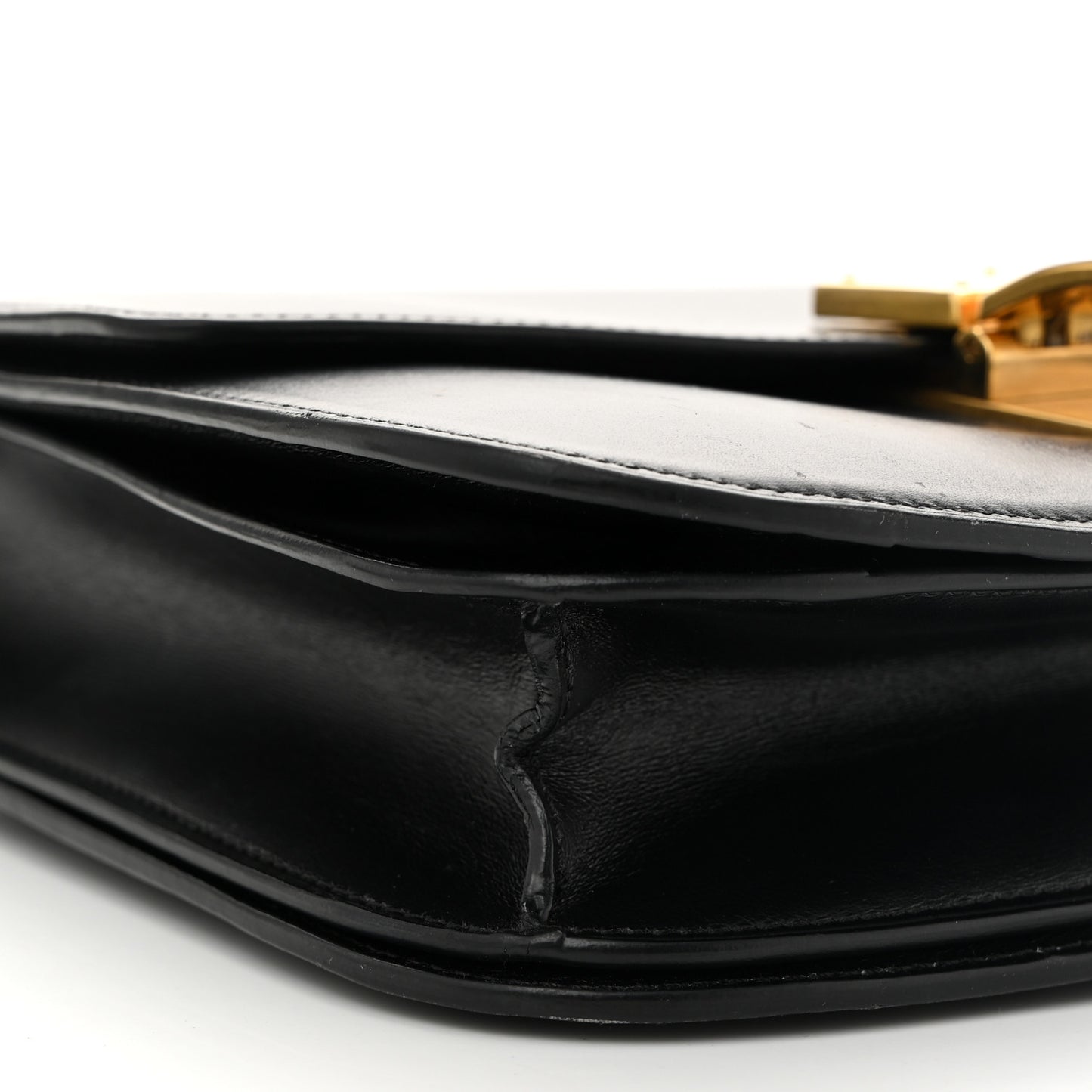 Box Calfskin Medium Classic Box Flap Bag Black