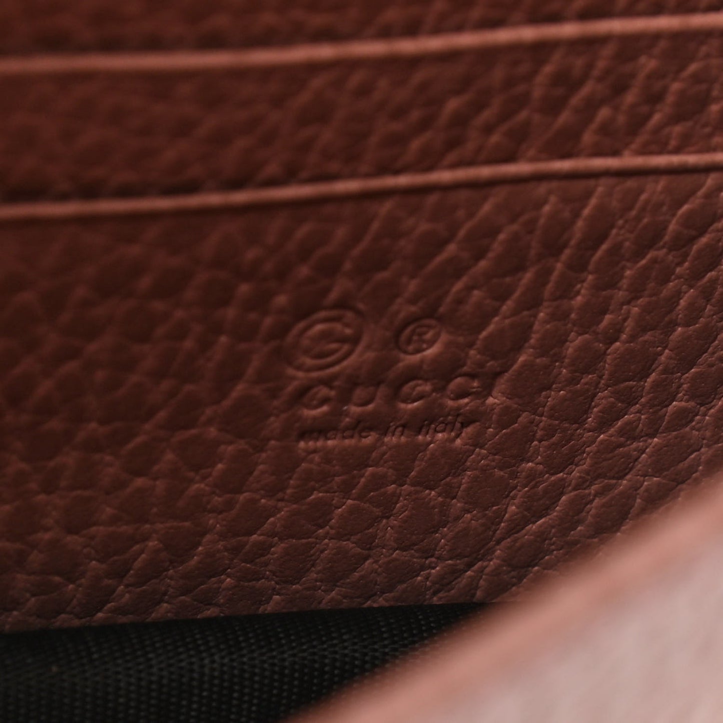 Dollar Calfskin Interlocking G Chain Wallet Soft Pink