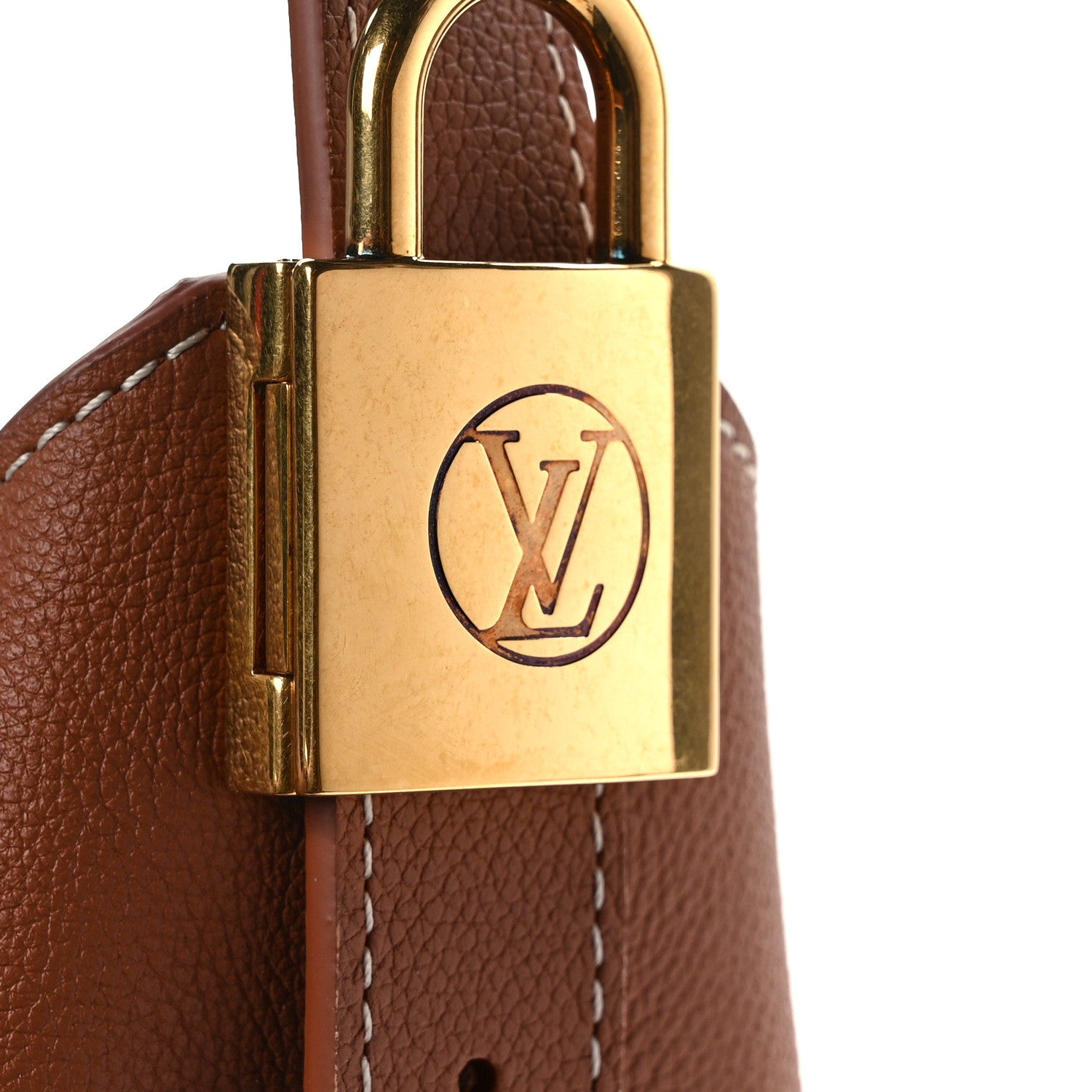 Louis Vuitton Grained Calfskin Low Key Hobo MM Cognac 15 of 16
