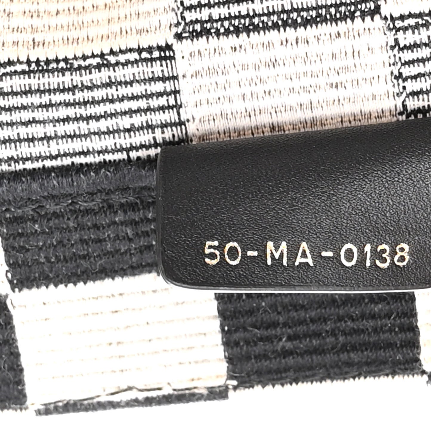 Canvas Embroidered Checkered Book Tote Black White