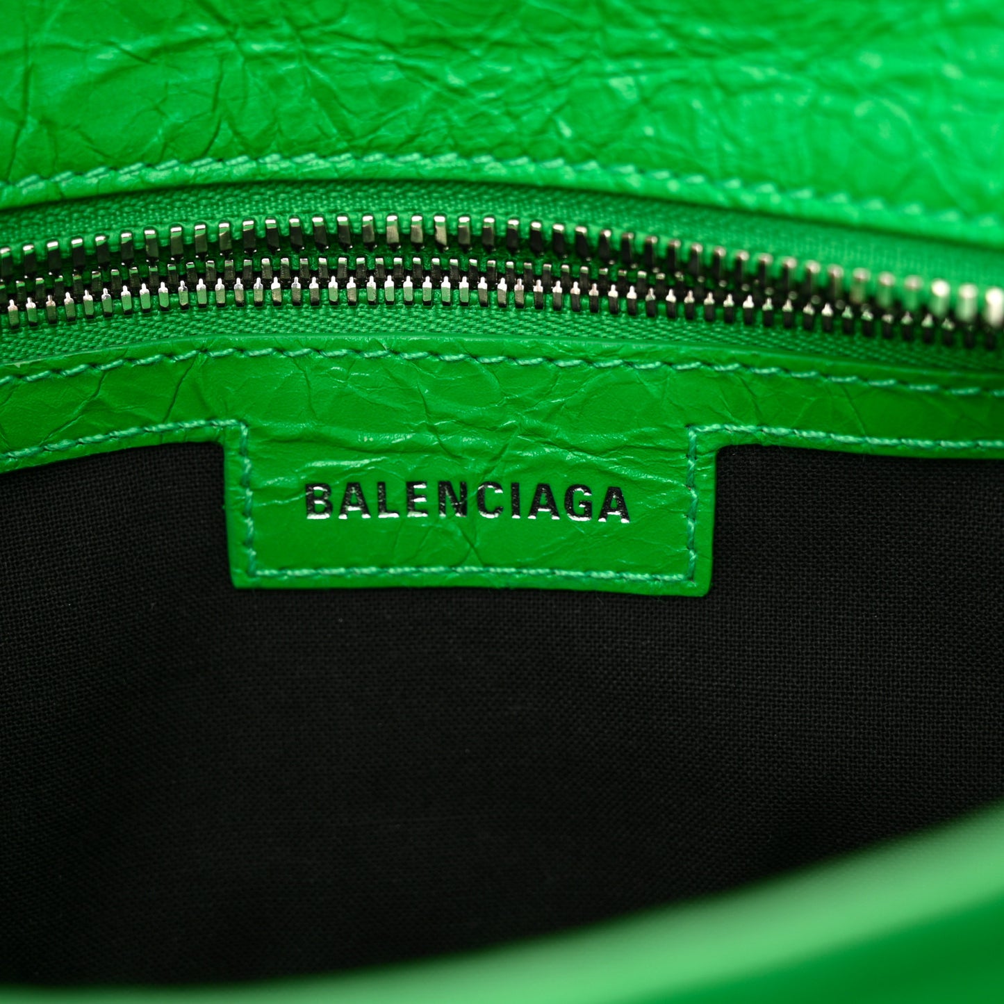 Agneau Arena Neo Cagole Handbag XS Kelly Green