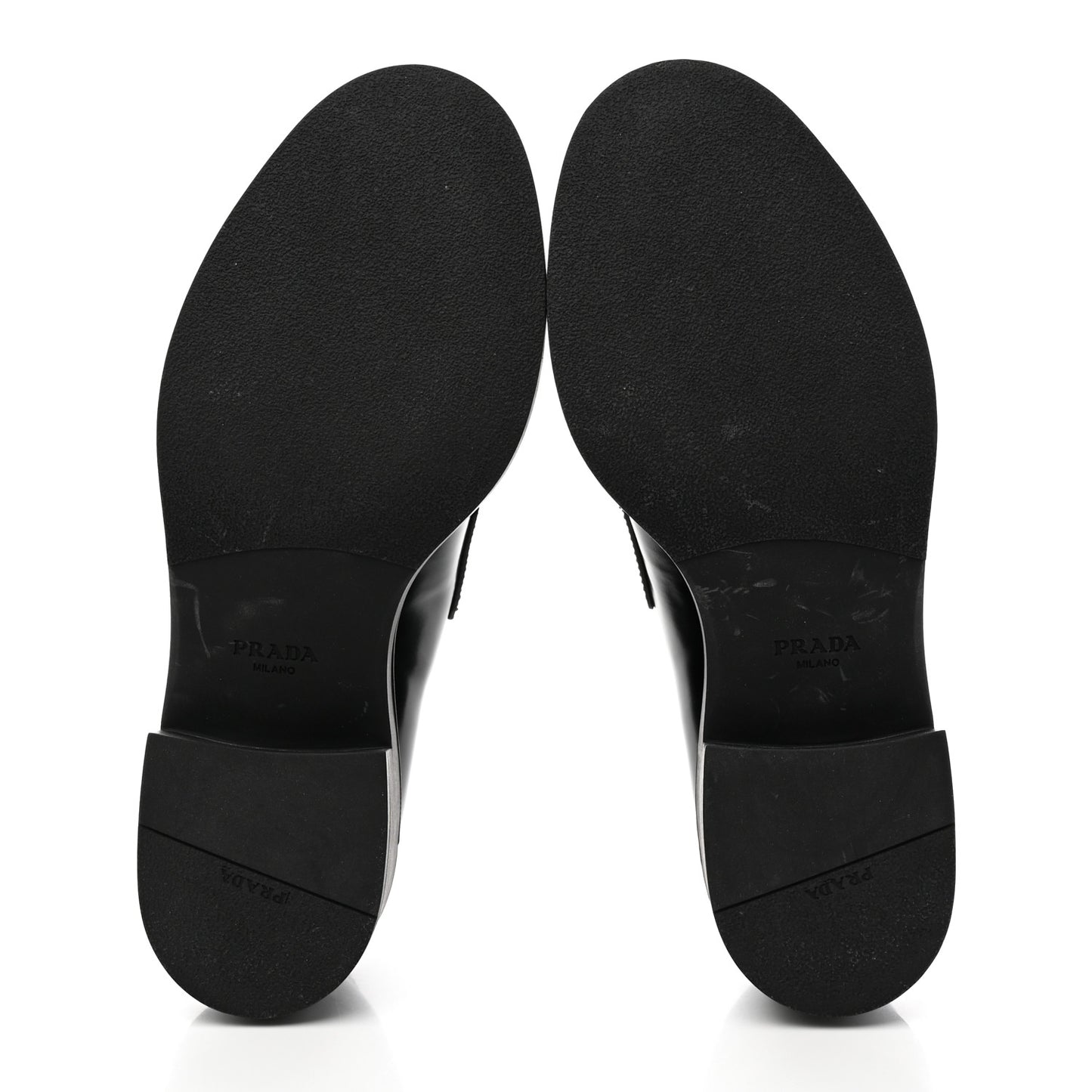 Spazzolato Metal Triangle Logo 50mm Loafers 39 Black