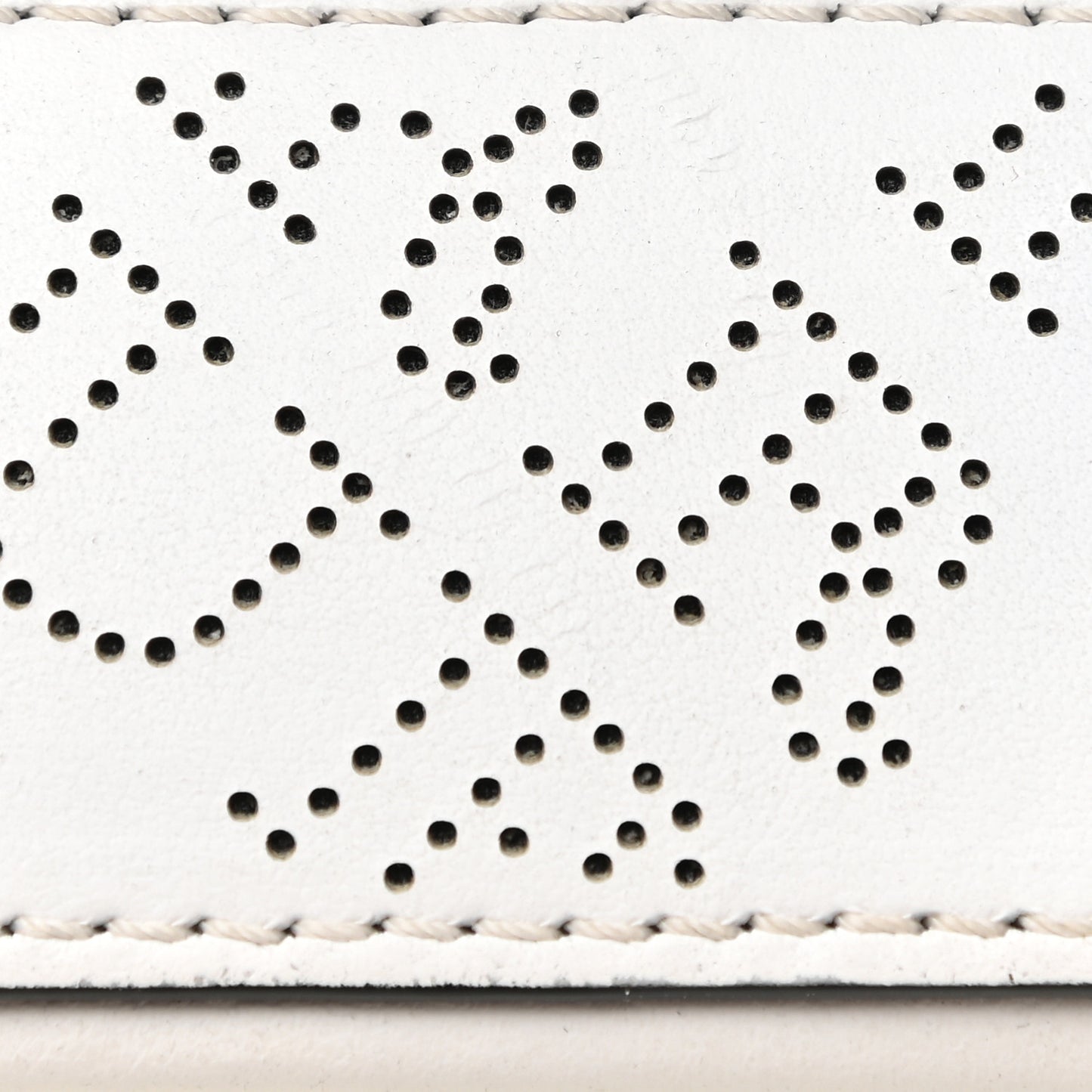 Calfskin Perforated Hampshire Crossbody Chalk White
