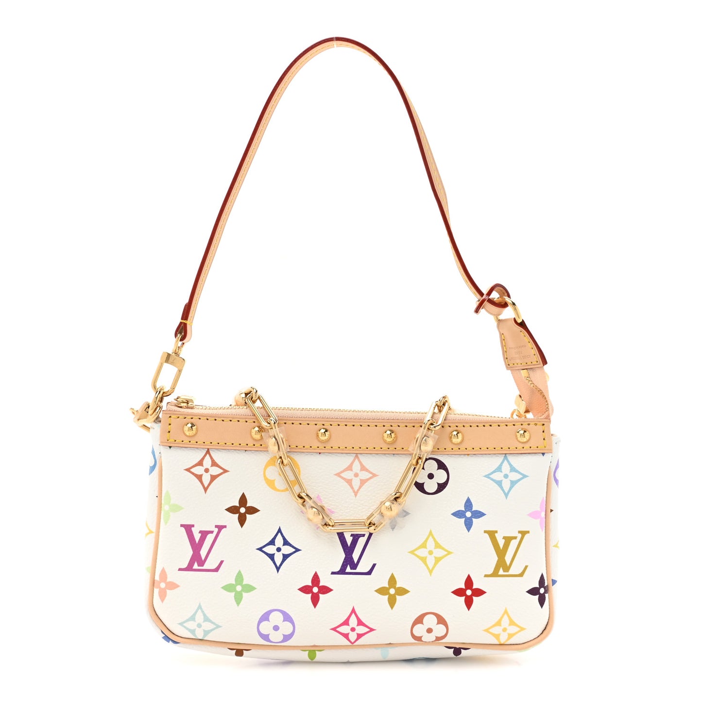 LV X TM Monogram Multicolor Pochette Accessories White