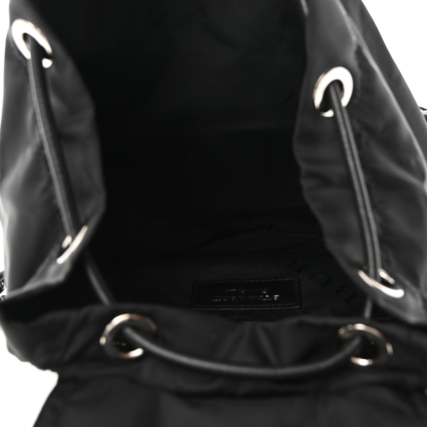 Technical Nylon Large Rucksack Backpack Black