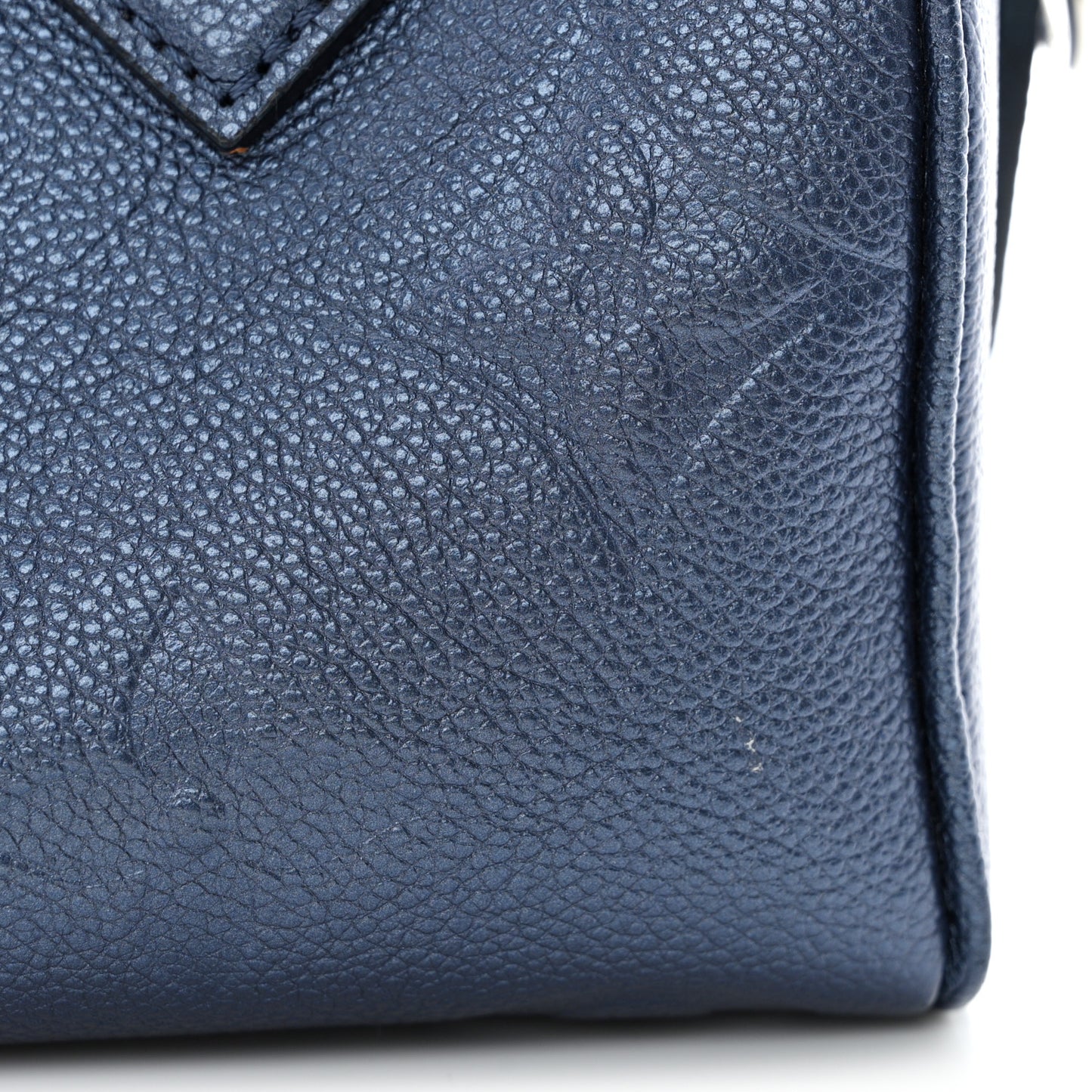 Metallic Empreinte Monogram Giant Speedy Bandouliere 20 Navy Nacre