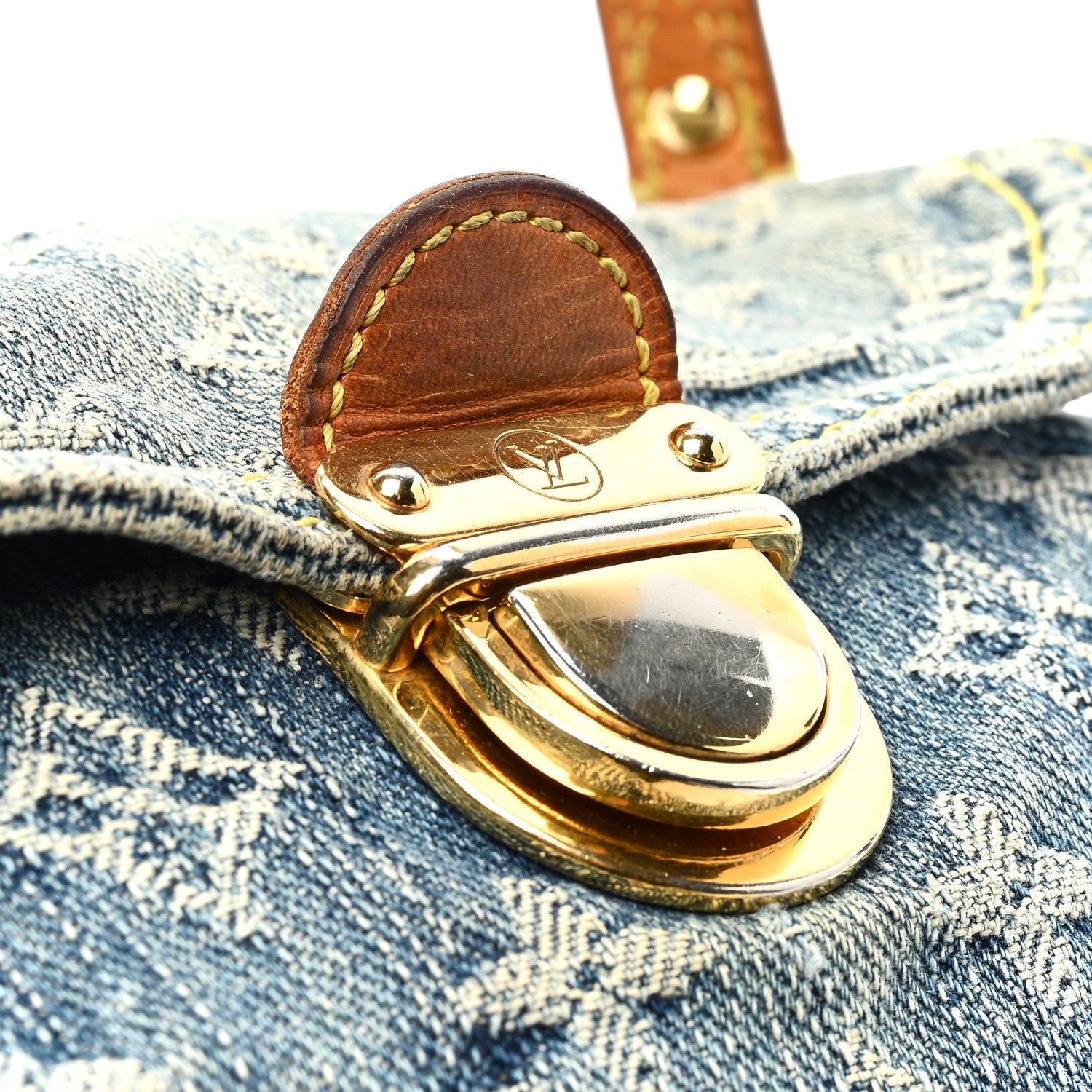 Louis Vuitton Monogram Denim Mini Pleaty Blue 15 of 17