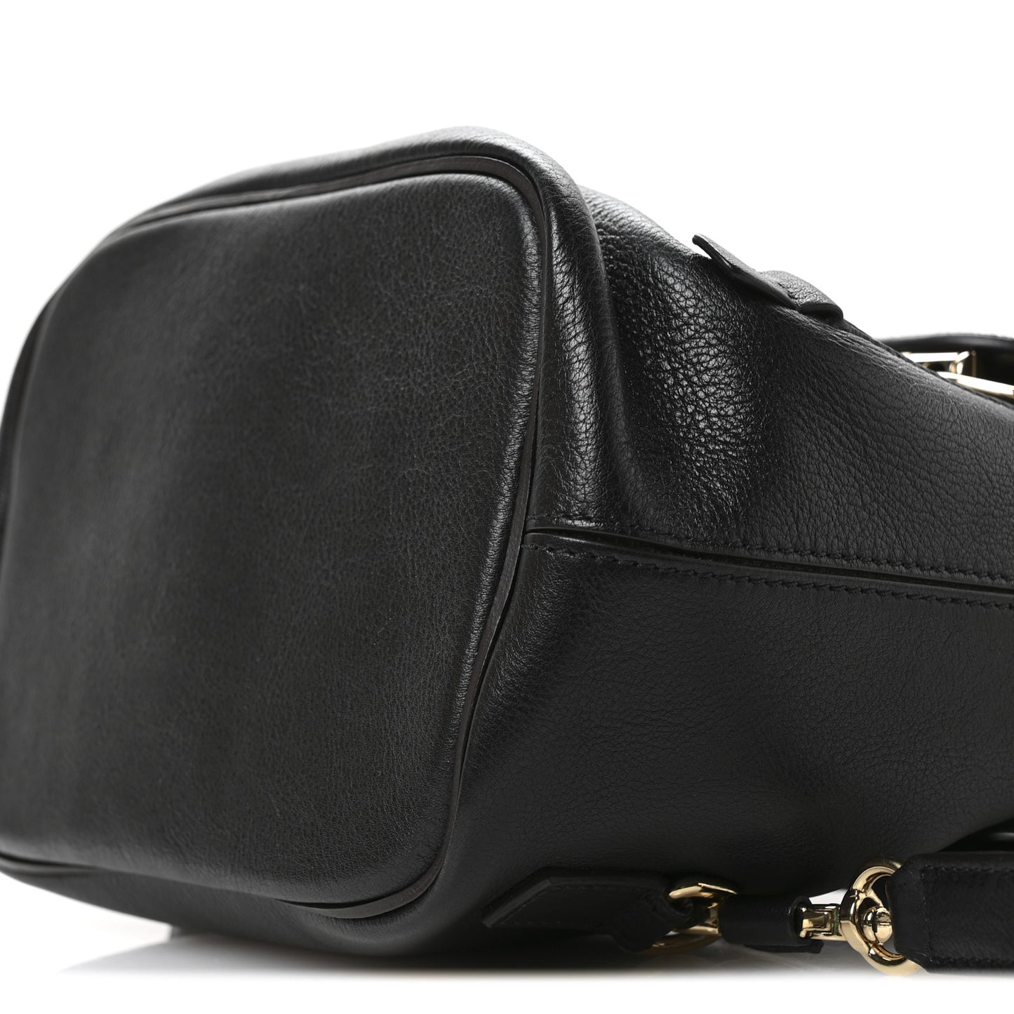 Suede Calfskin Small Faye Backpack Black