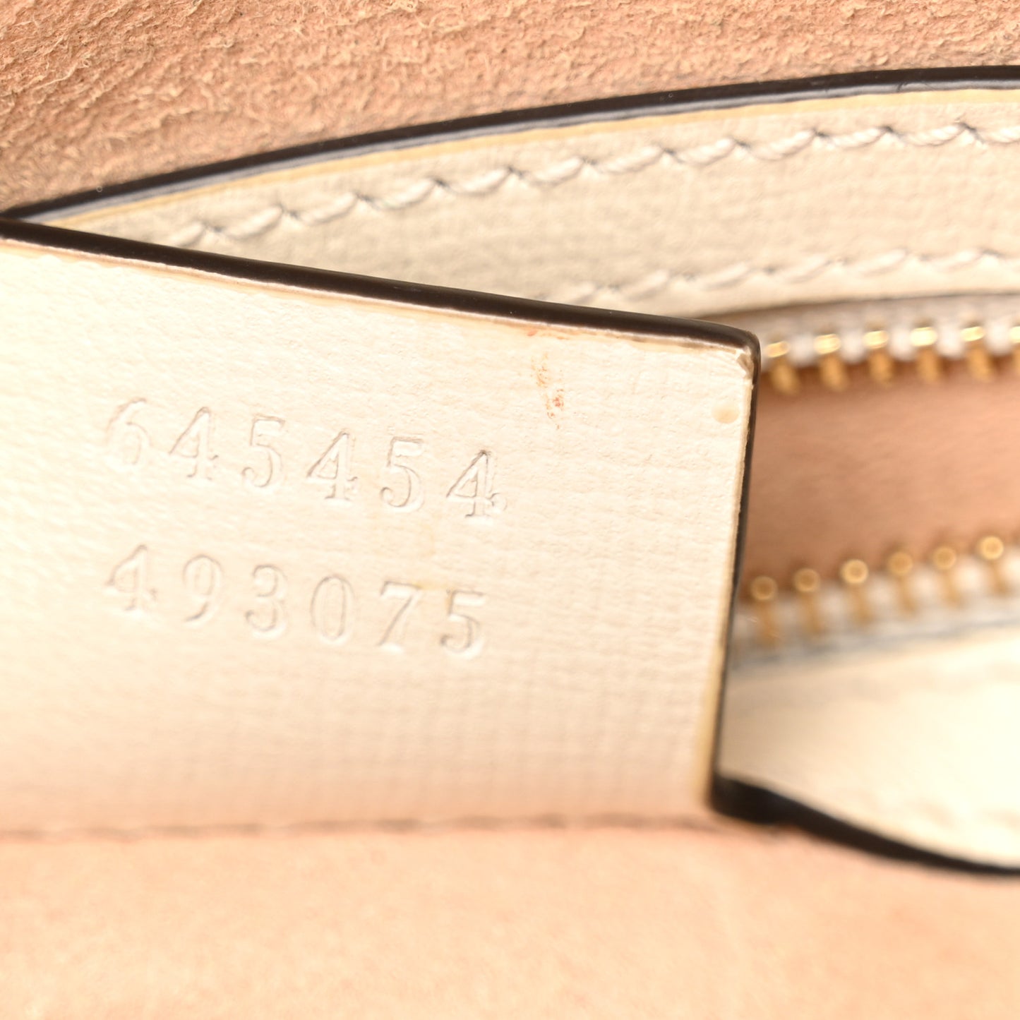 GG Supreme Monogram Small Horsebit 1955 Shoulder Bag Beige Mystic White