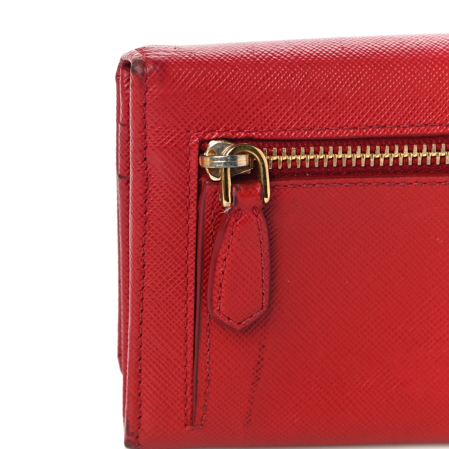 Saffiano Fiocco Bow Continental Wallet Fuoco