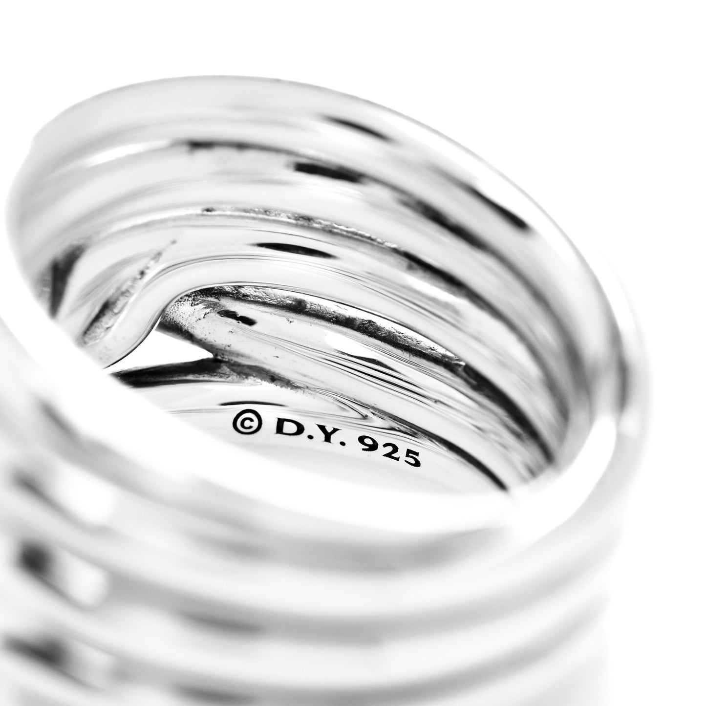 Sterling Silver 14mm Continuance Ring 54 7