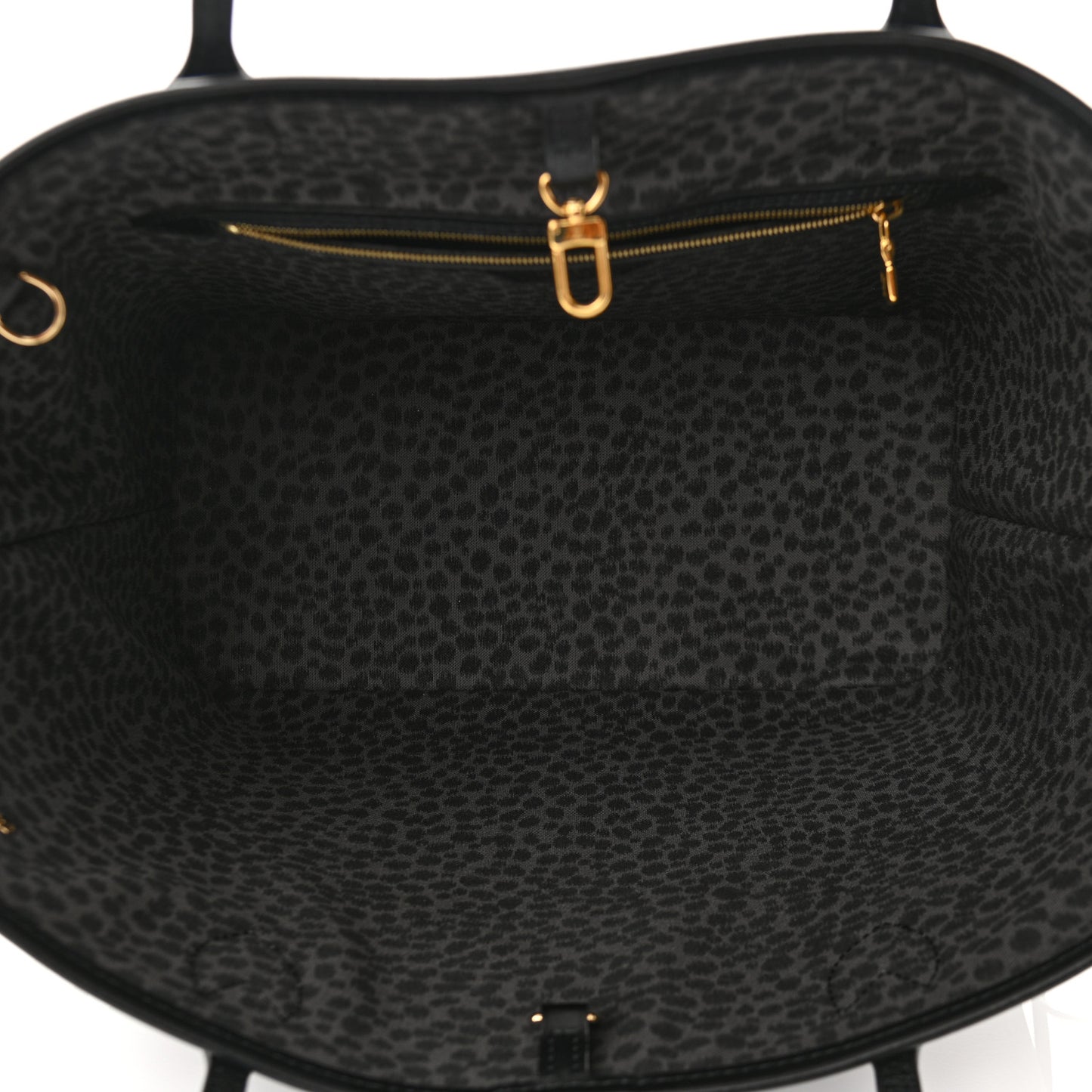Monogram Giant Wild At Heart Neverfull MM Black