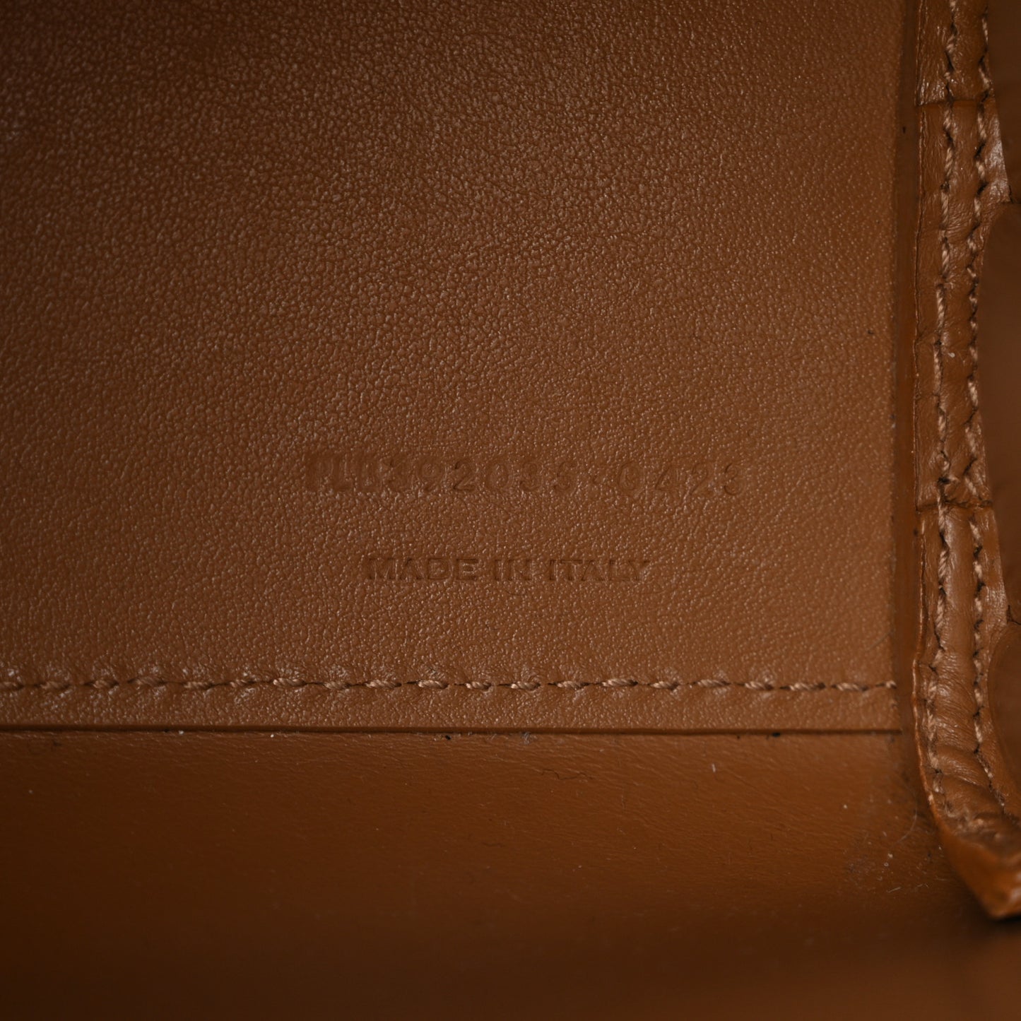 Grained Calfskin Nano Sac De Jour Cinnamon