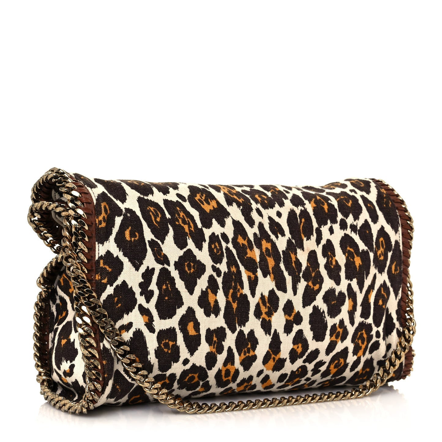 Linen Leopard Small Falabella Tote