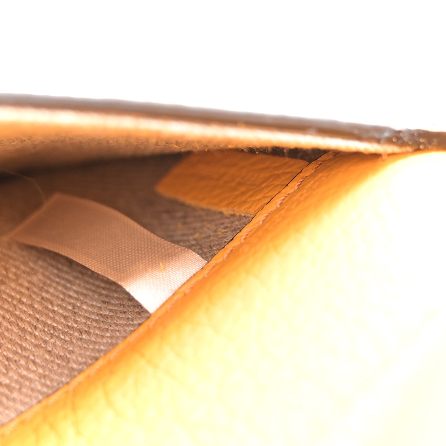 Chloe Raffia Small Grain Calfskin Medium Marcie Basket Yellow 7 of 13