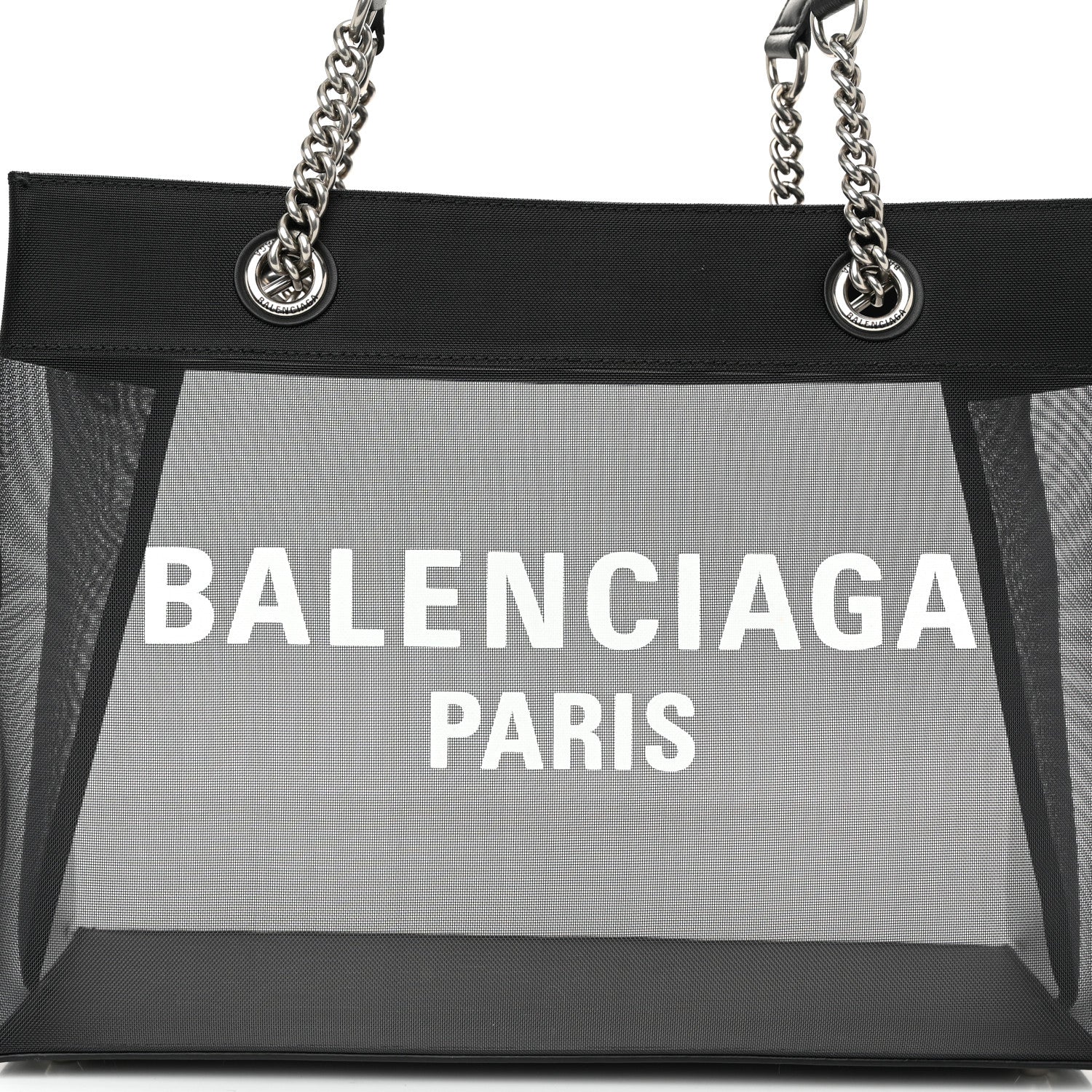 Balenciaga Mesh Medium Duty Free Tote Black 8 of 10