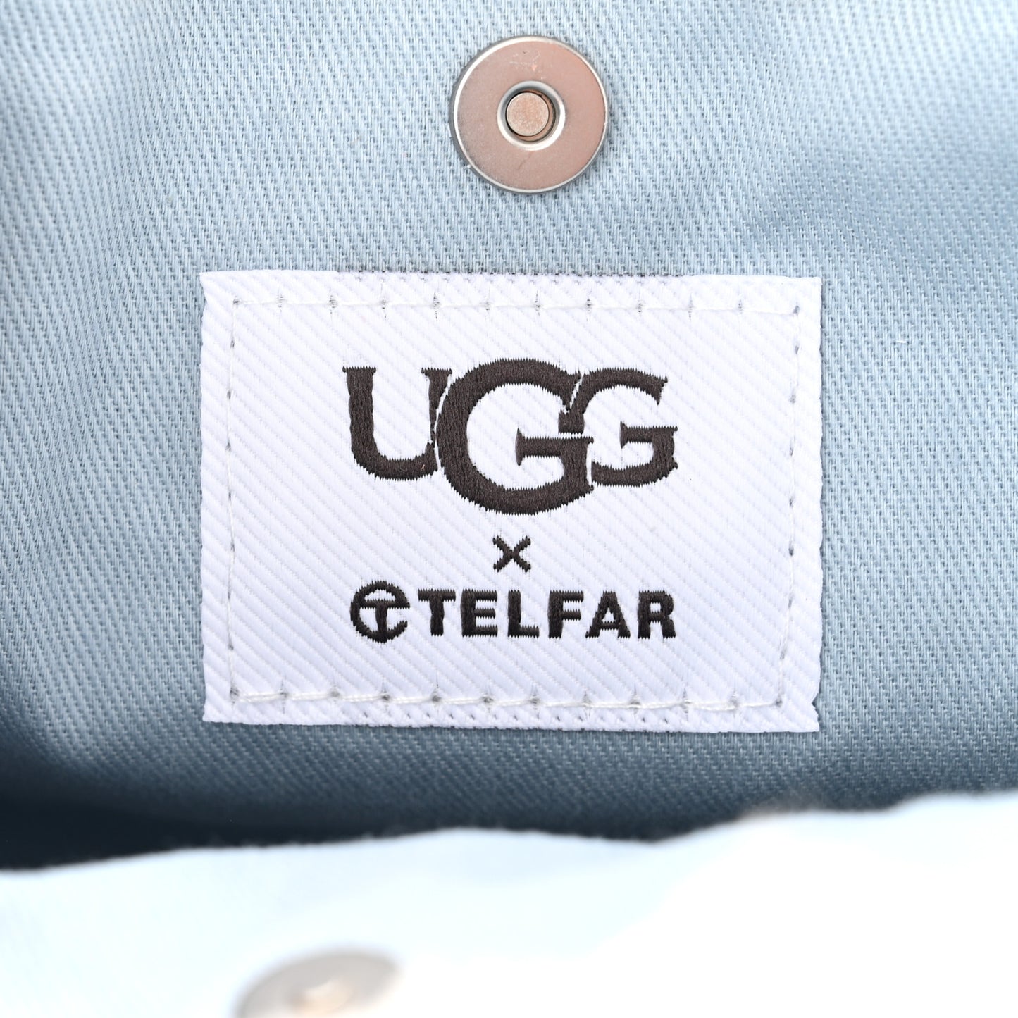 X UGG Suede Shearling Small Shopping Bag Blue