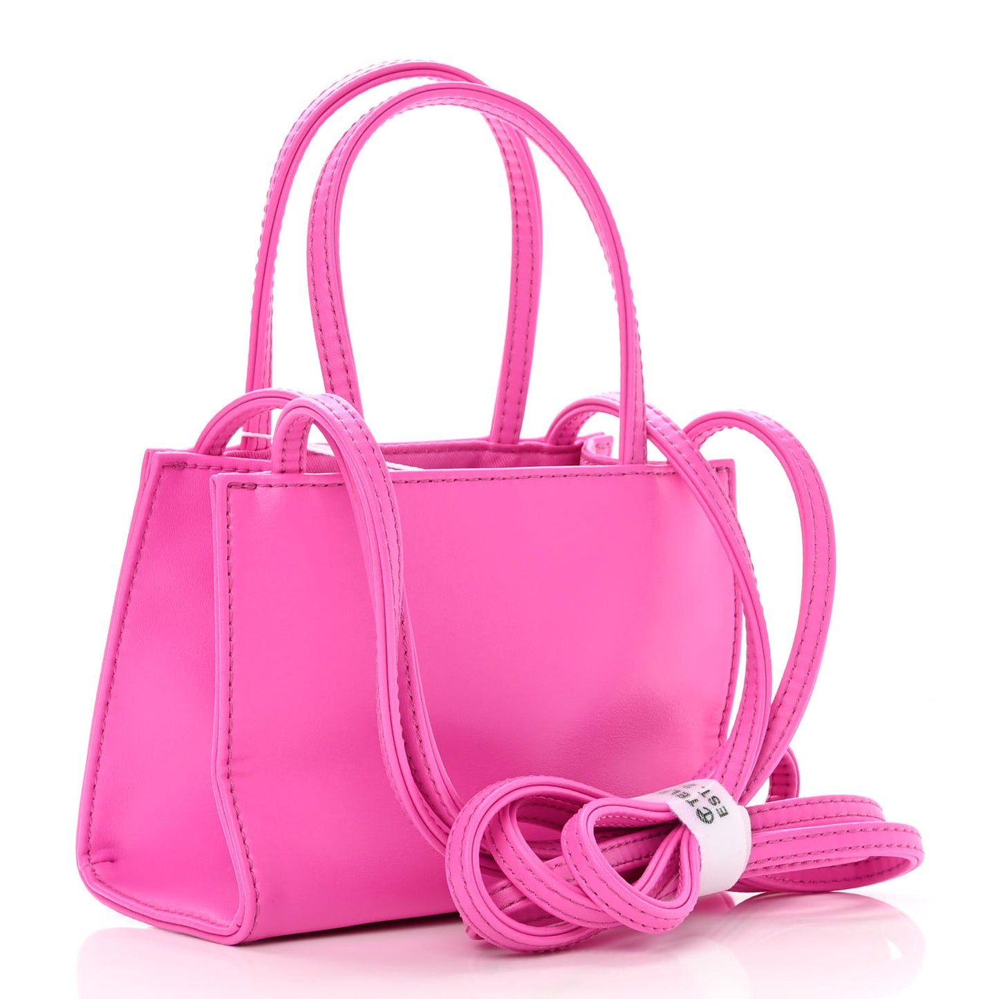 Vegan Leather Small Shopping Bag Azalea