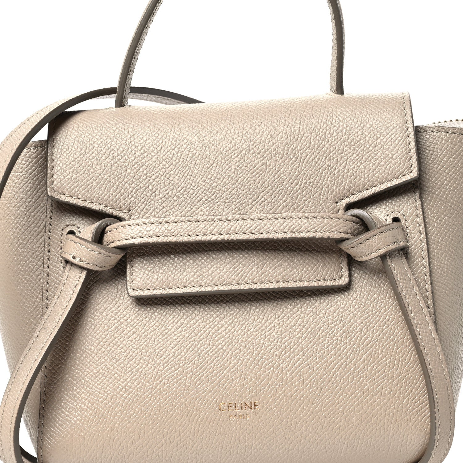 Celine Grained Calfskin Pico Belt Bag Light Taupe 7 of 9