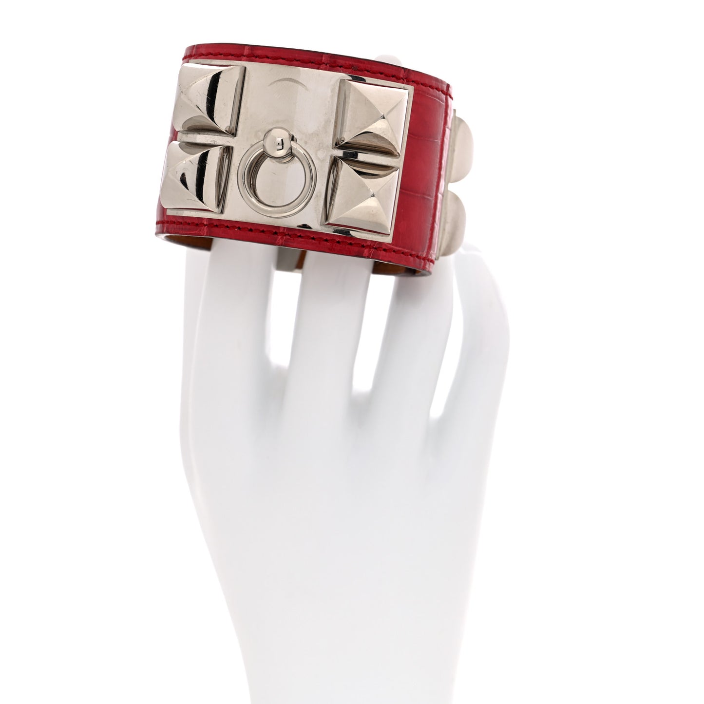 Shiny Alligator Collier De Chien CDC Bracelet S Rouge Casaque