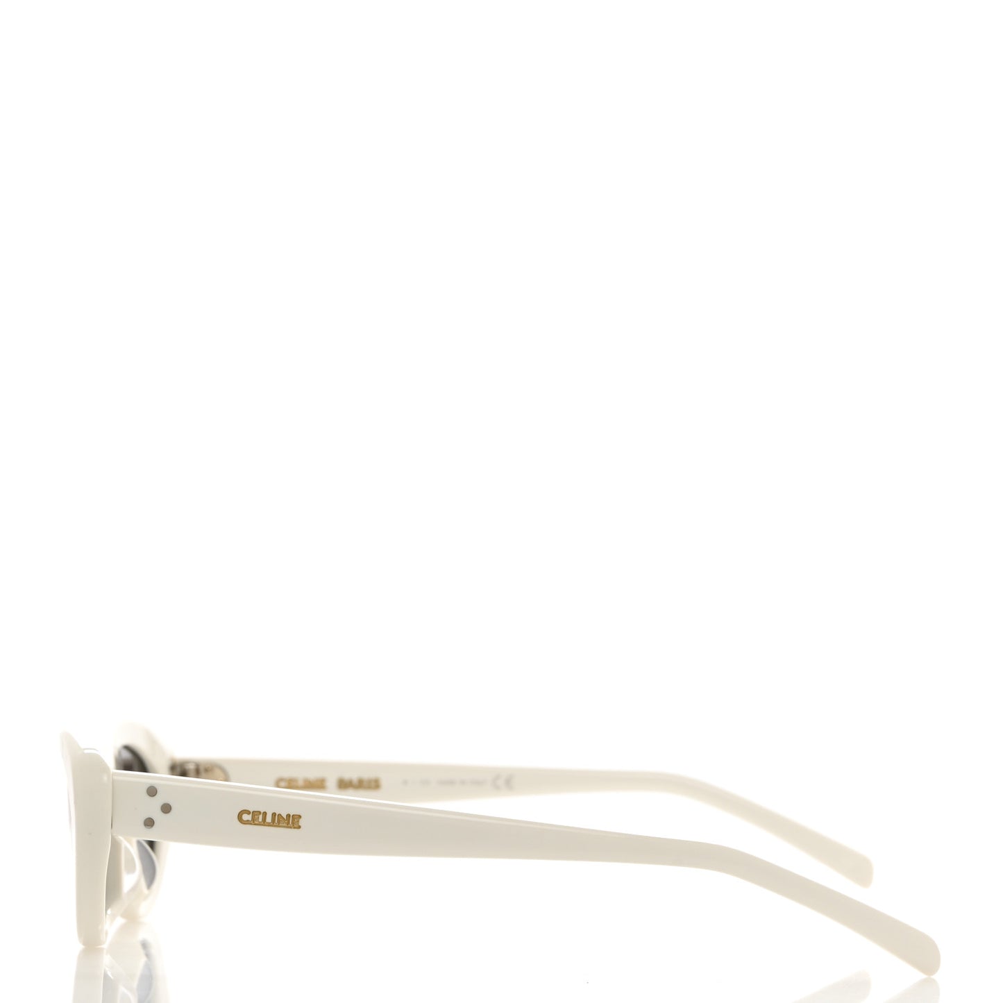 Acetate Cat Eye Sunglasses CL40184U White