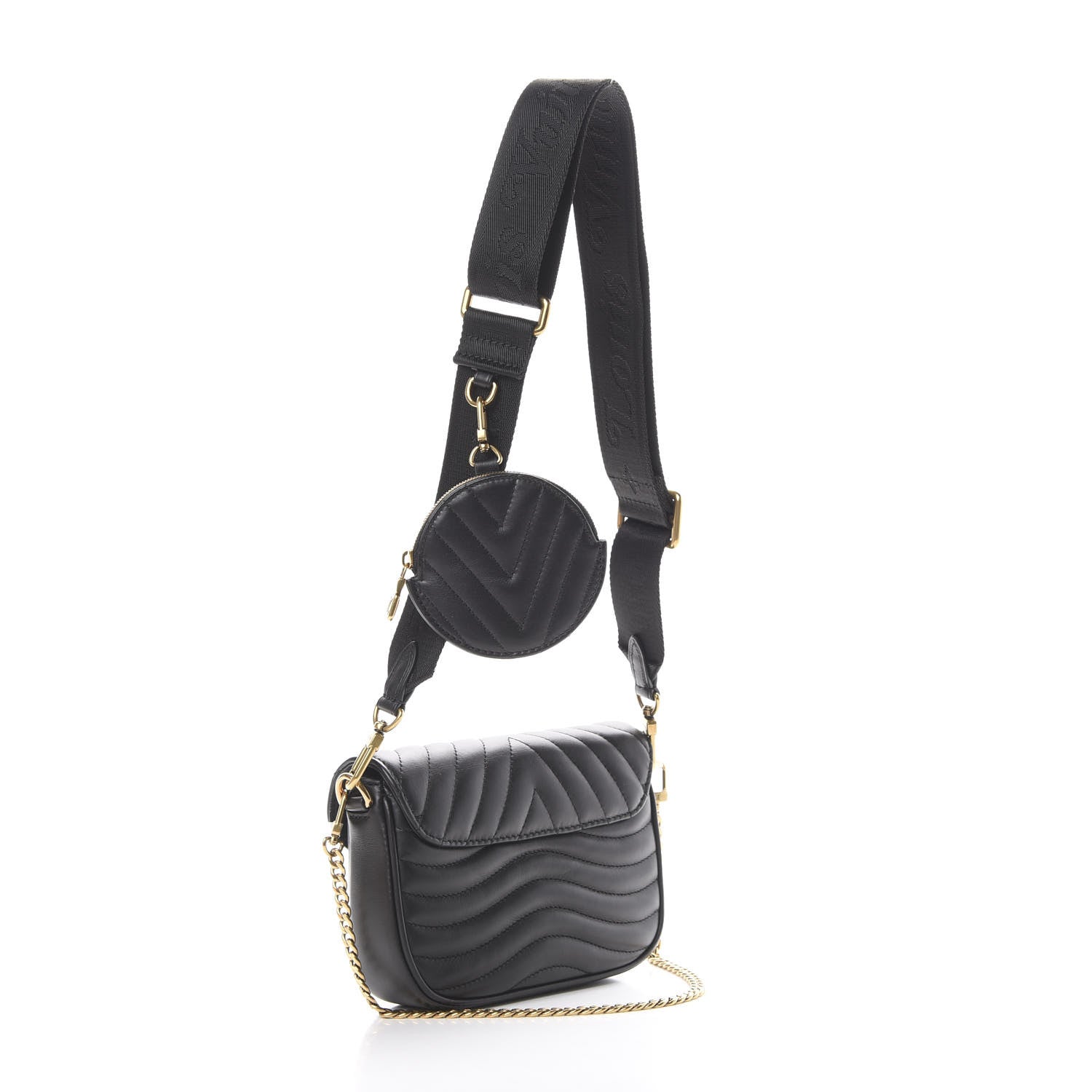 Louis Vuitton Calfskin New Wave Multi Pochette Black 2 of 11